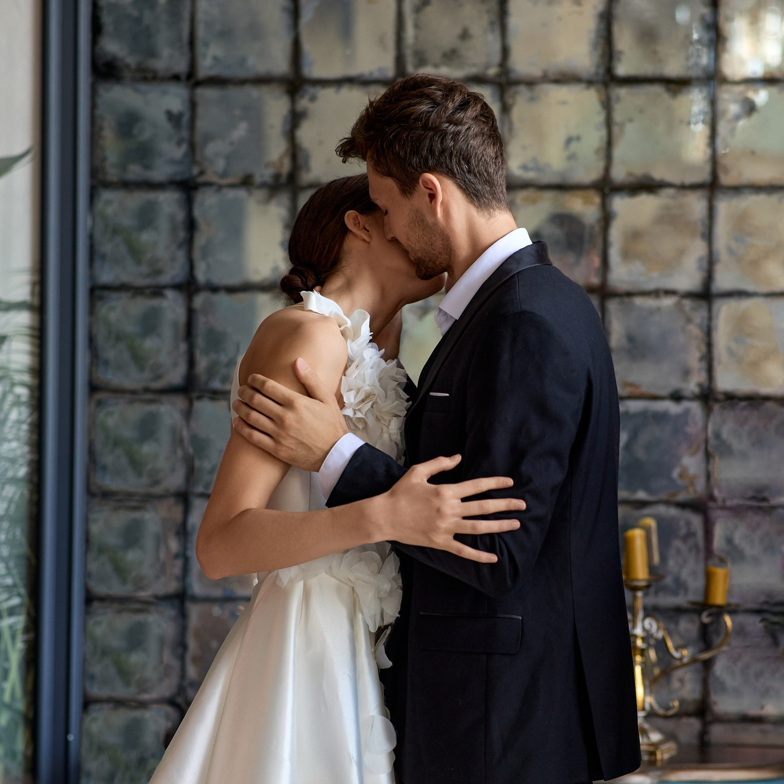 Свадебная прогулка в парке Горького в Москве