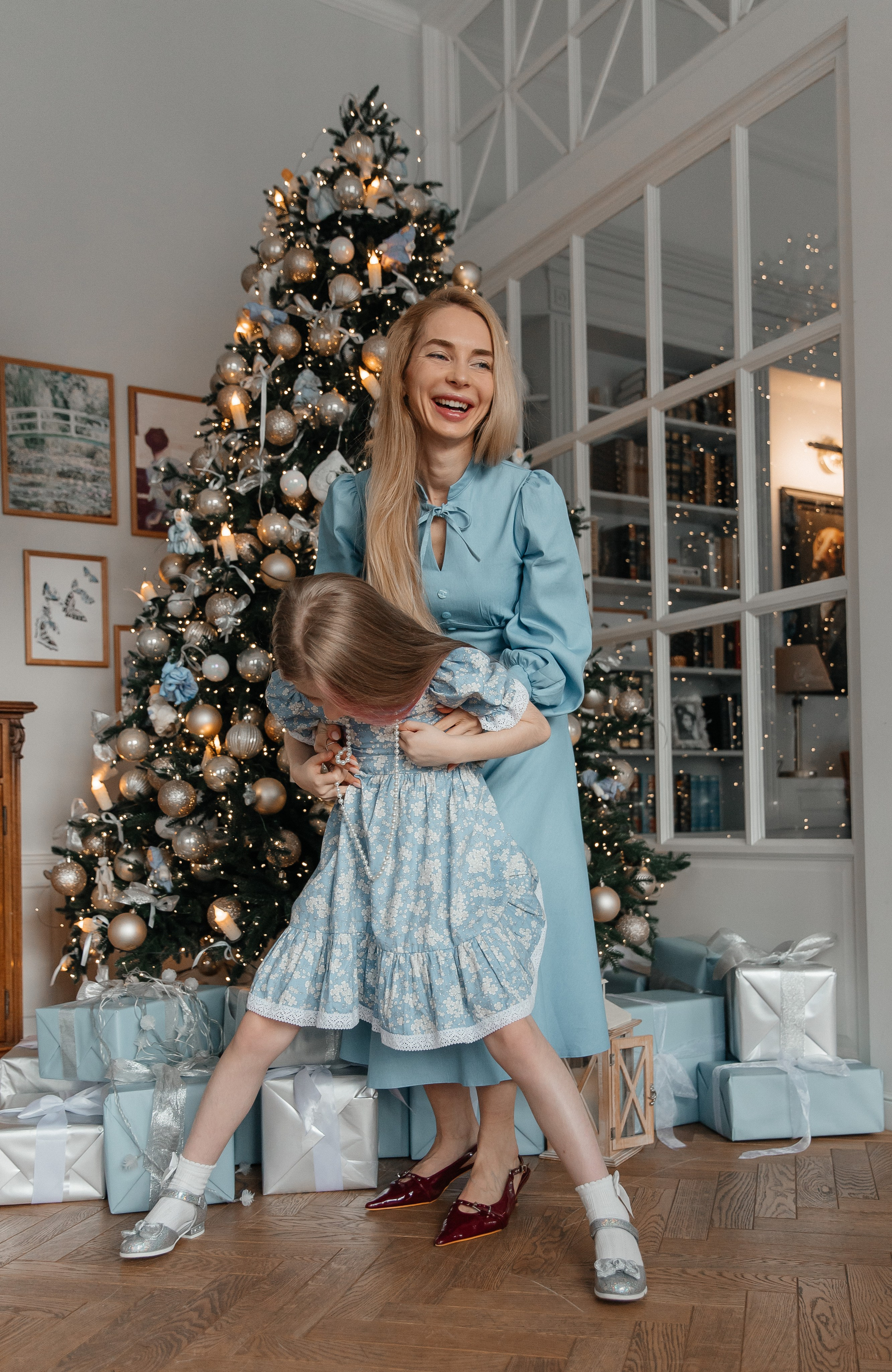 Новогодняя (мама и дочка). Фотограф текстиля в Москве Ольга Иванова