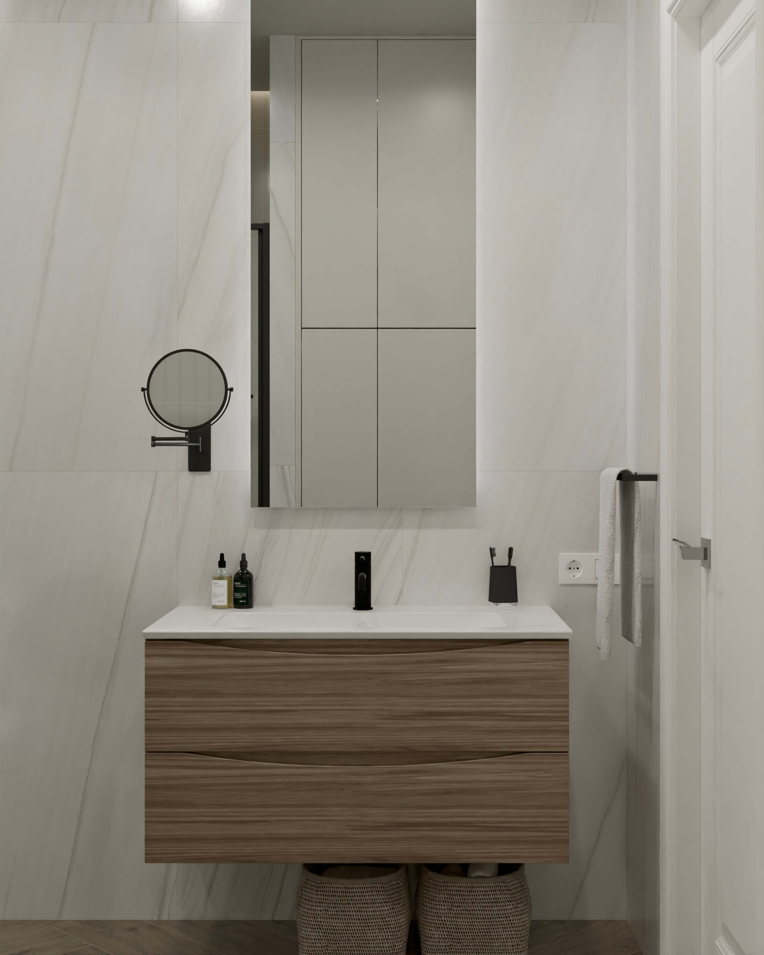 Двухкомнатная квартира — 57 м². DMDesign — студия дизайна интерьеров