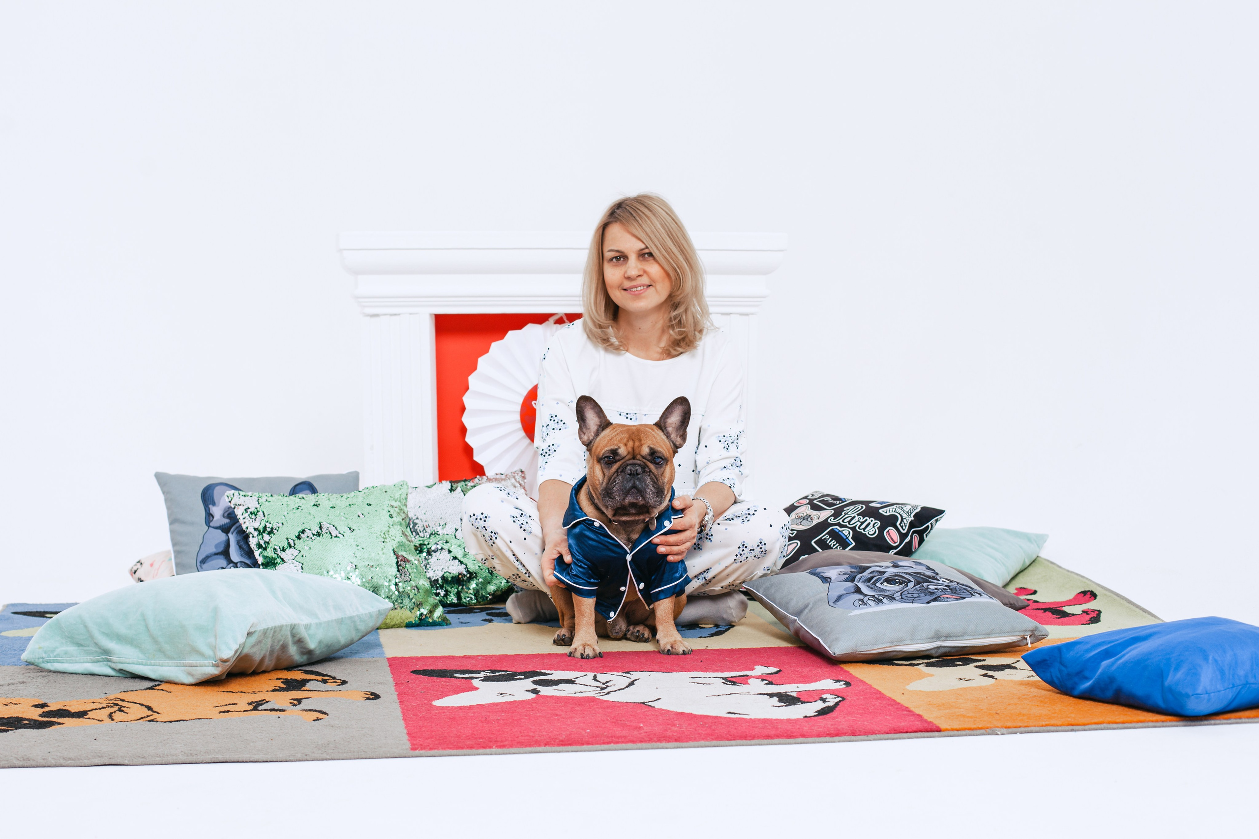 Пижамная вечеринка французских бульдогов и их хозяев. Фотограф-анималист Татьяна Степанова