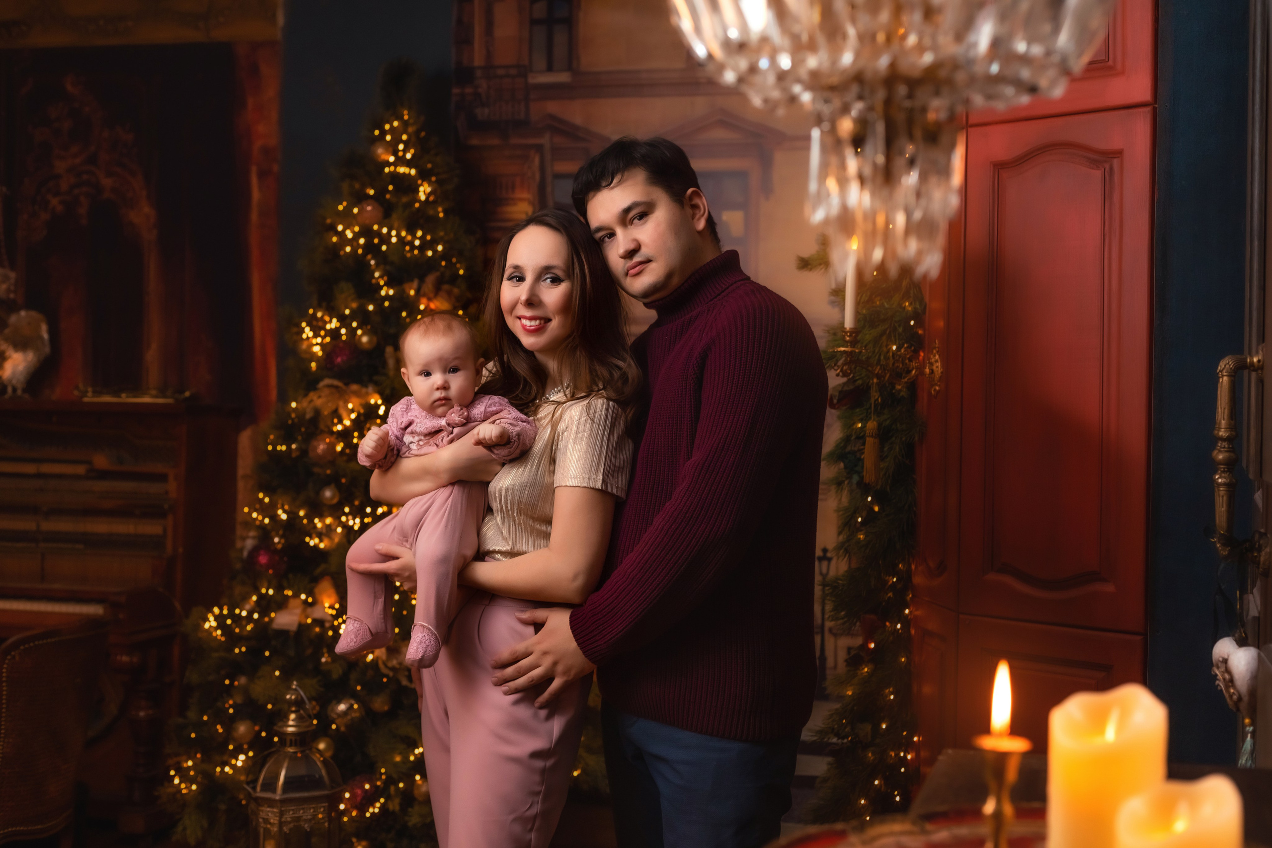 Илья, Таисия, Алиса. Новогодняя. Семейный и детский фотограф в Екатеринбурге Оксана Пипкина