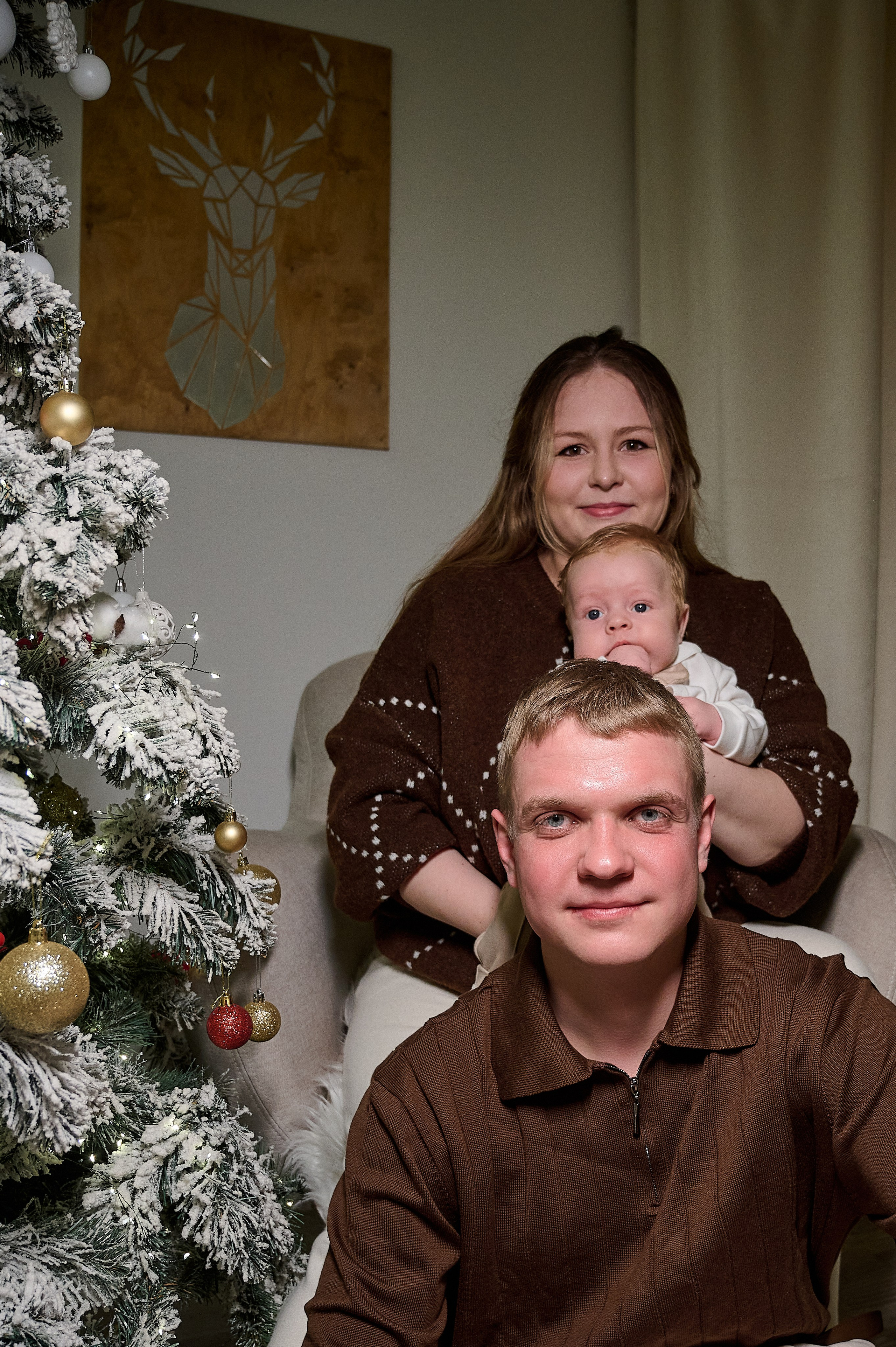 Новогодняя семейная фотосессия в Новокузнецке — семья Фетисовых