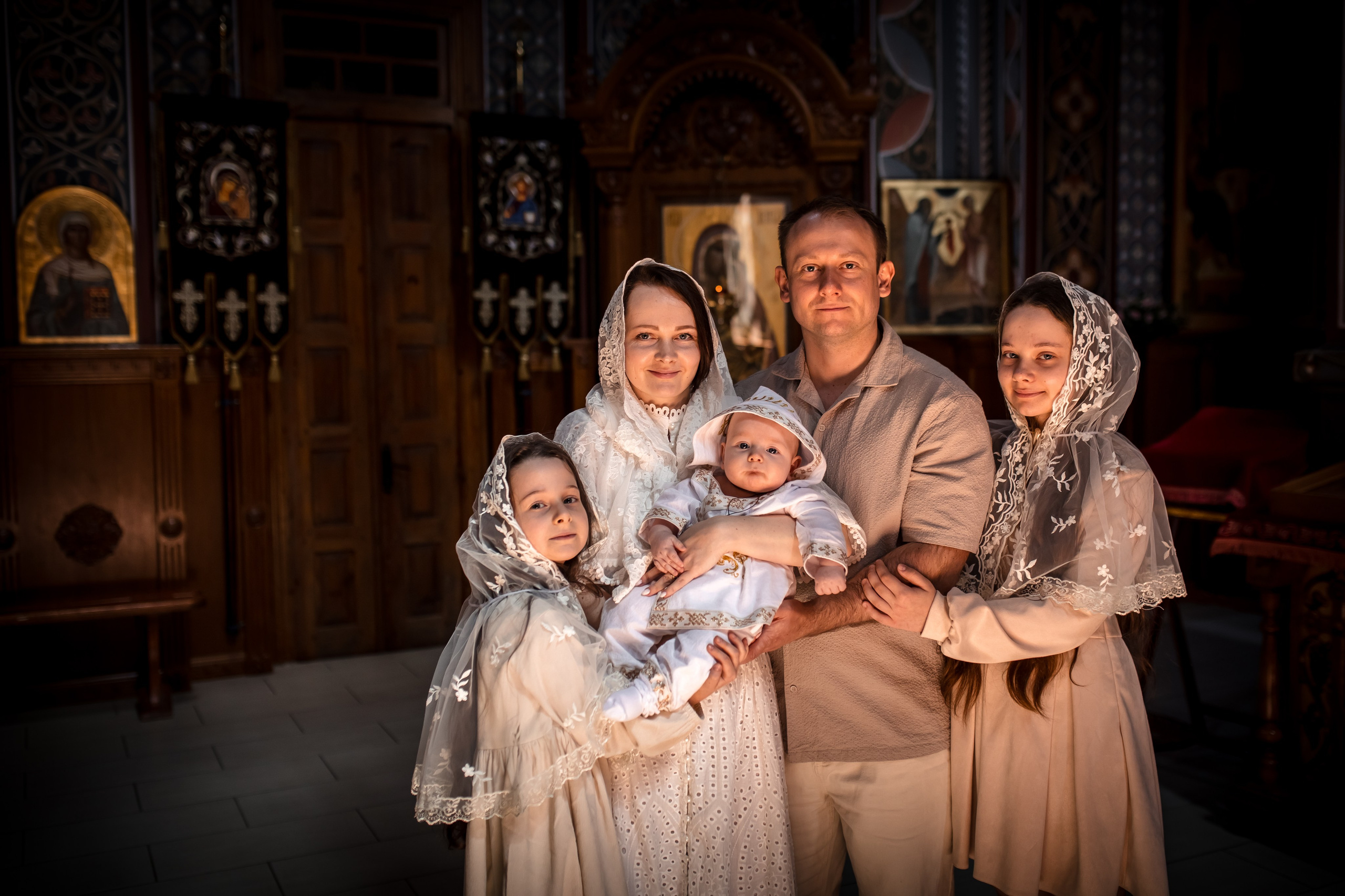 Крещение Даниила. Семейный фотограф в Бресте Наталья Постоялко
