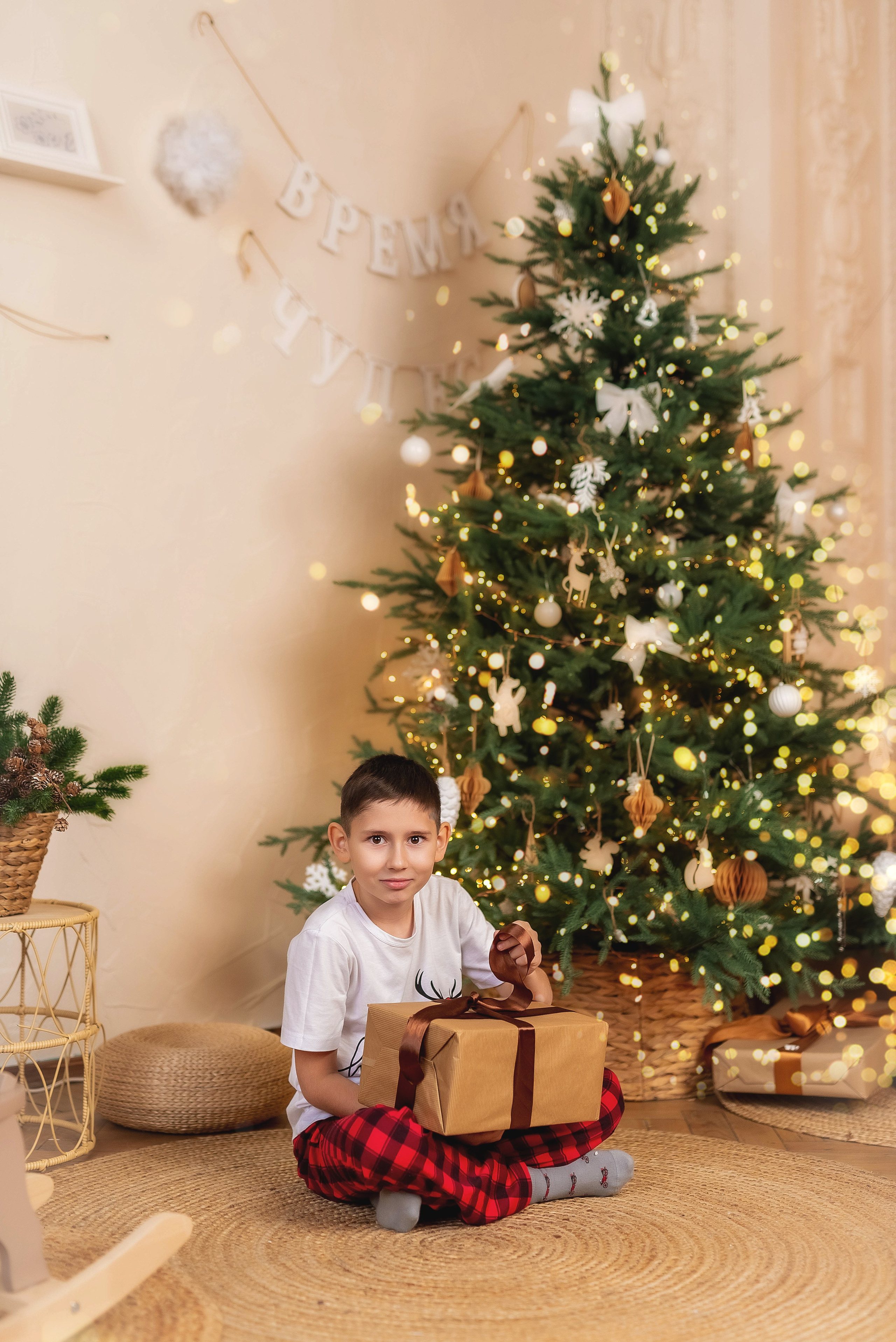 Семейная новогодняя фотосессия. Семейный, детский фотограф в Воронеже Анна Никитина