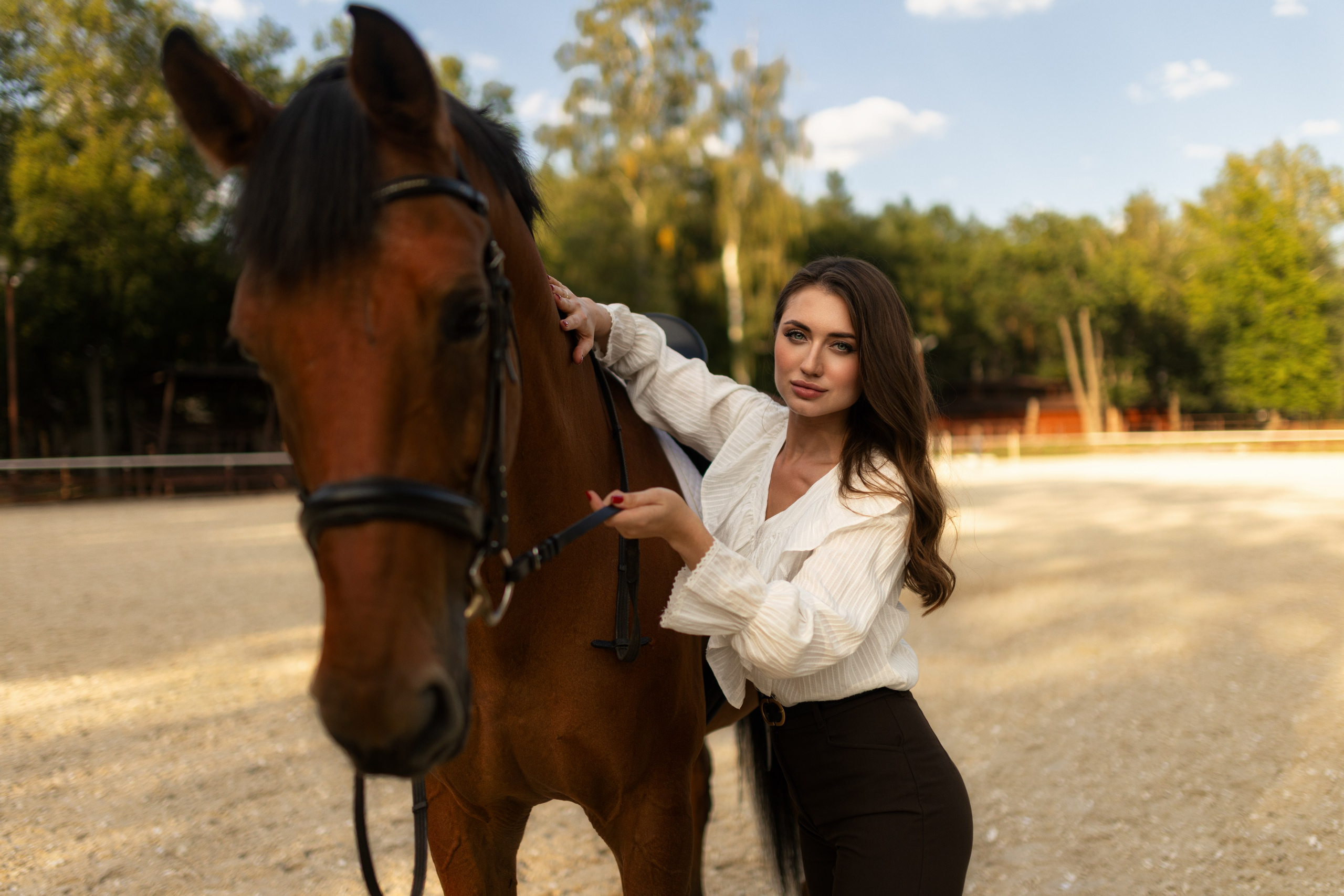 Фотосессия с лошадью для Анастасии в формате для «себя». Дмитрий Шульгин, портретный фотограф в Воронеже