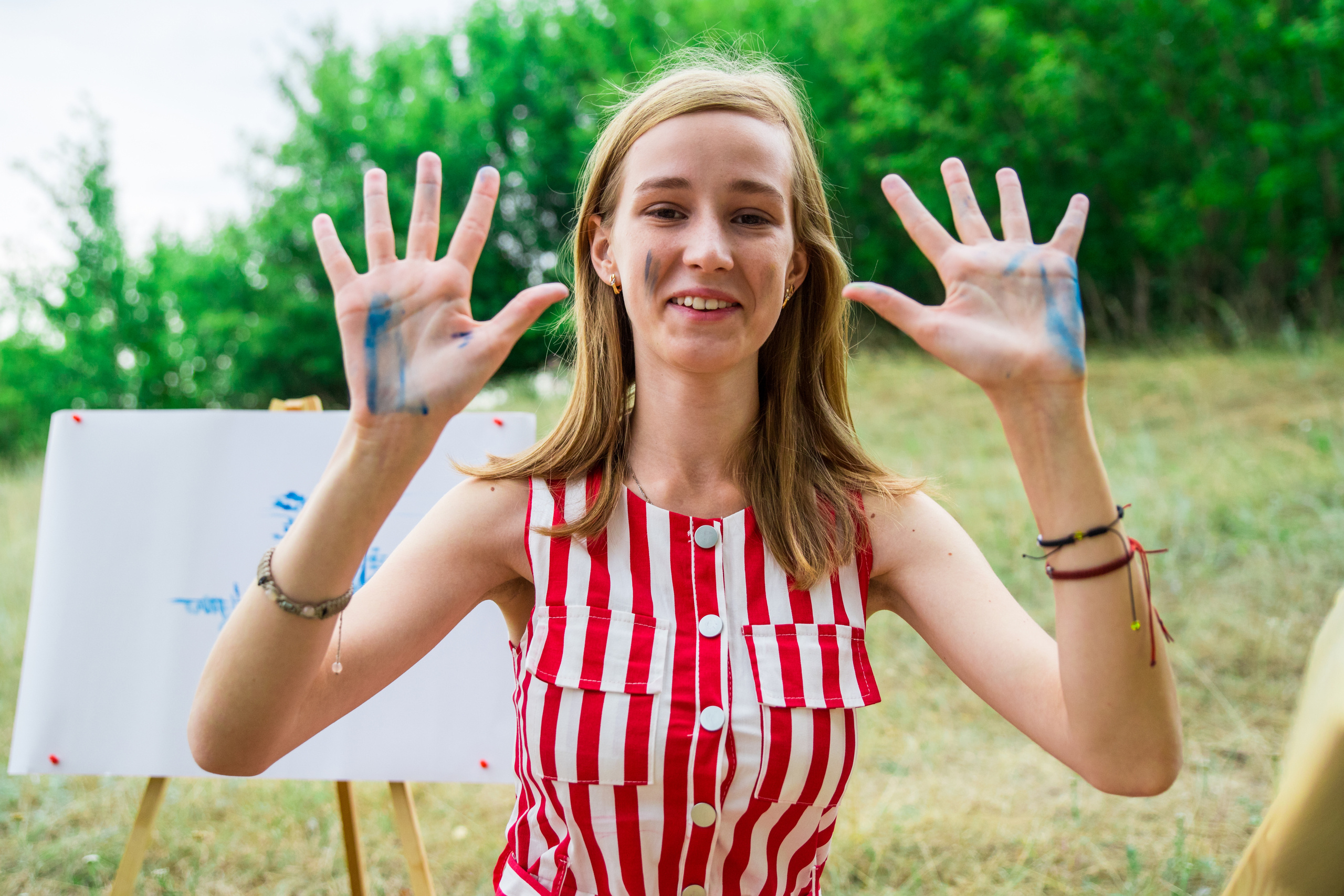 Алина-художница на пленэре. Семейный и детский фотограф в Тамбове Светлана Гуськова