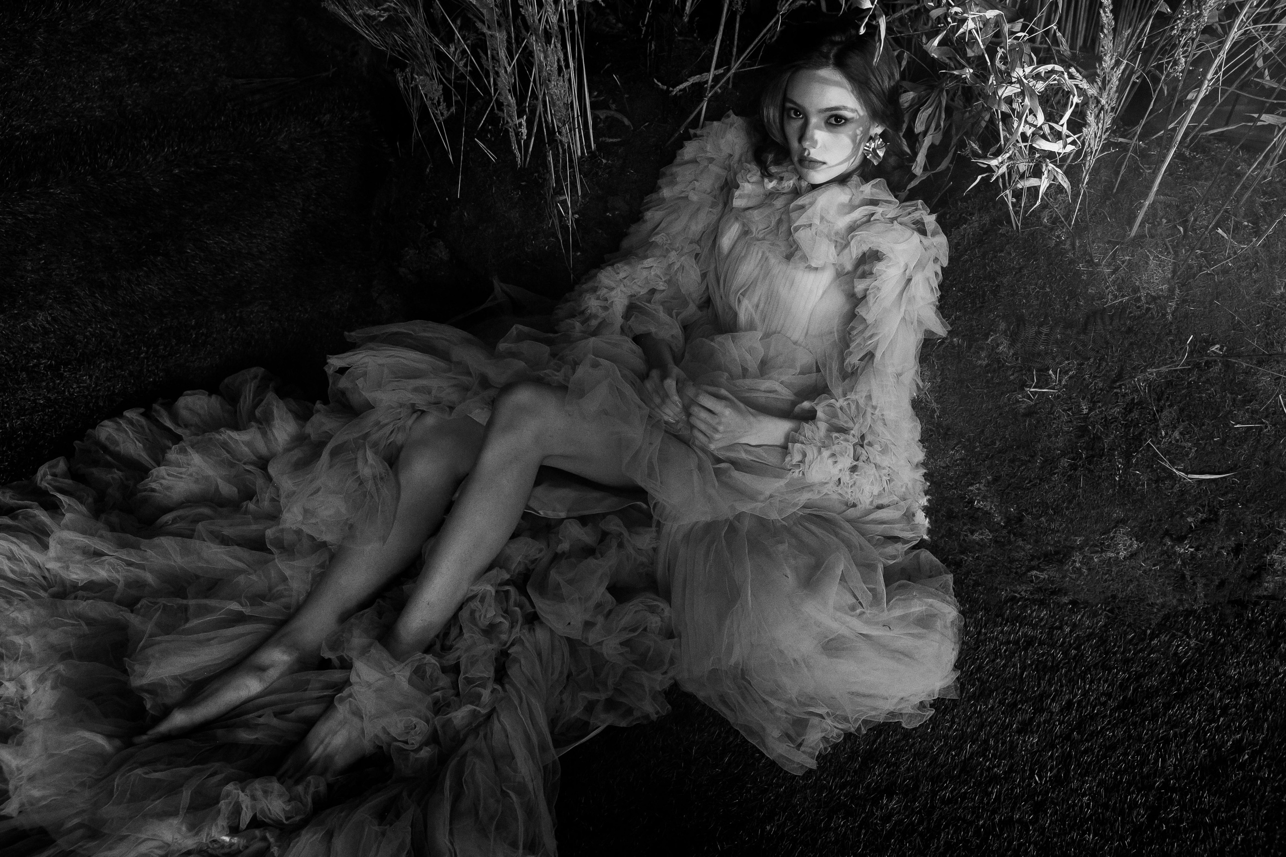 Фотосессия в студии со мхом. Свадебный фотограф в Москве Элина Ларченкова. Фото, которые цепляют