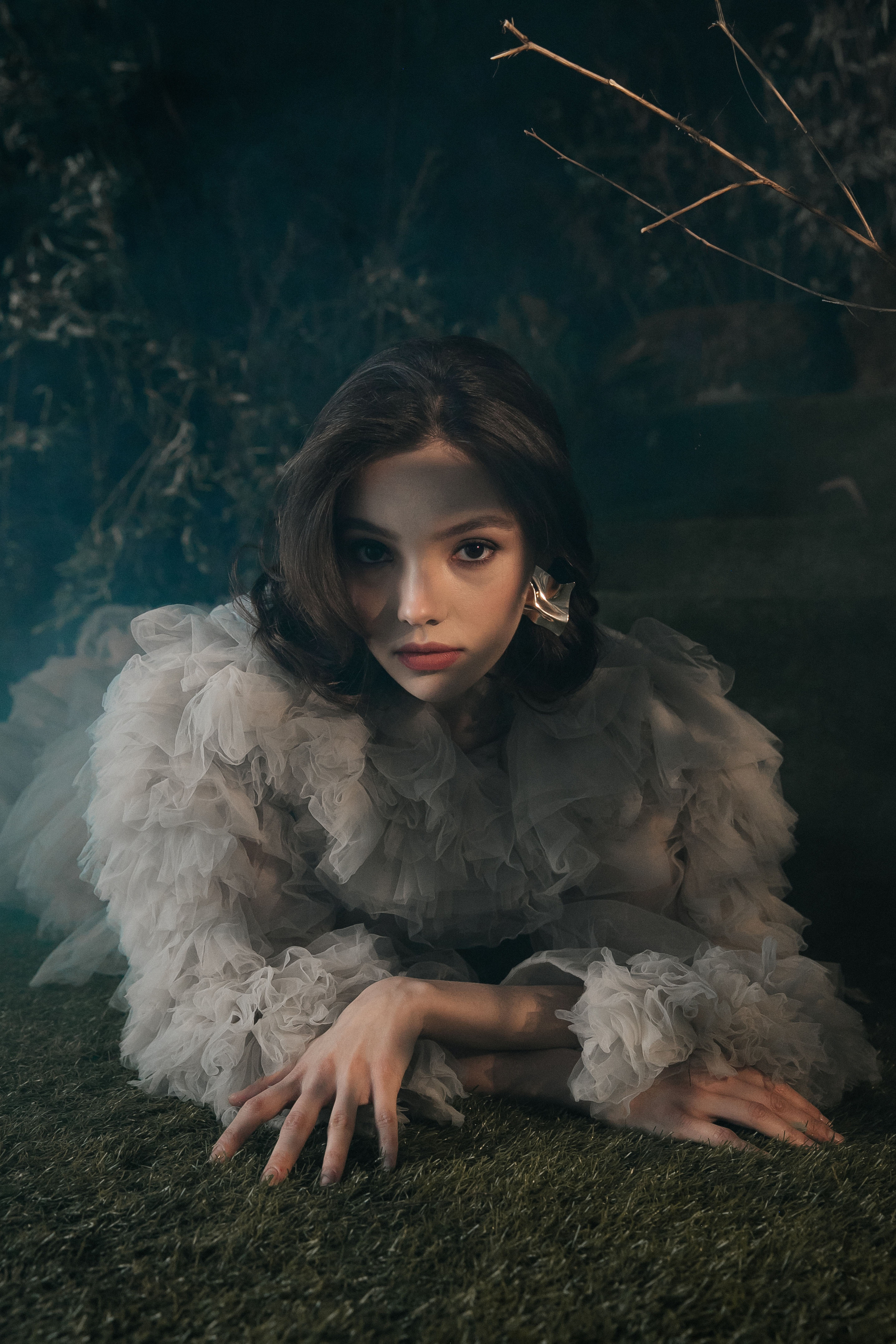 Фотосессия в студии со мхом. Свадебный фотограф в Москве Элина Ларченкова. Фото, которые цепляют