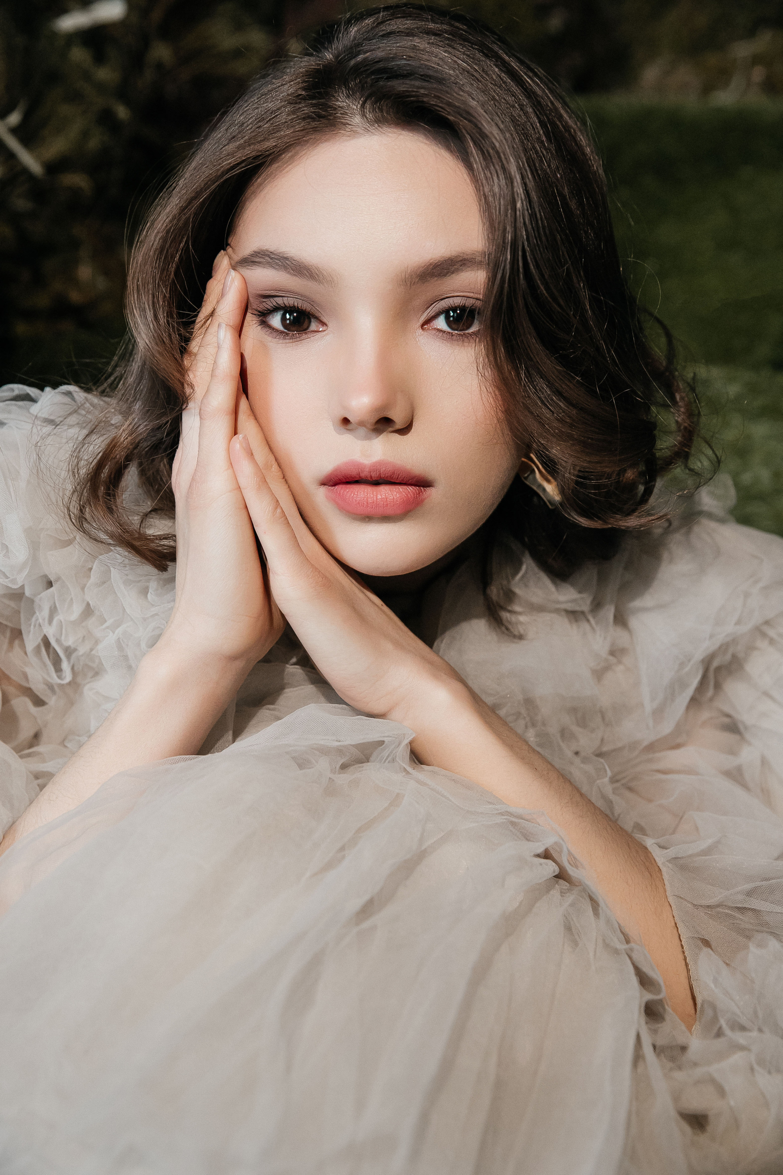 Фотосессия в студии со мхом. Свадебный фотограф в Москве Элина Ларченкова. Фото, которые цепляют