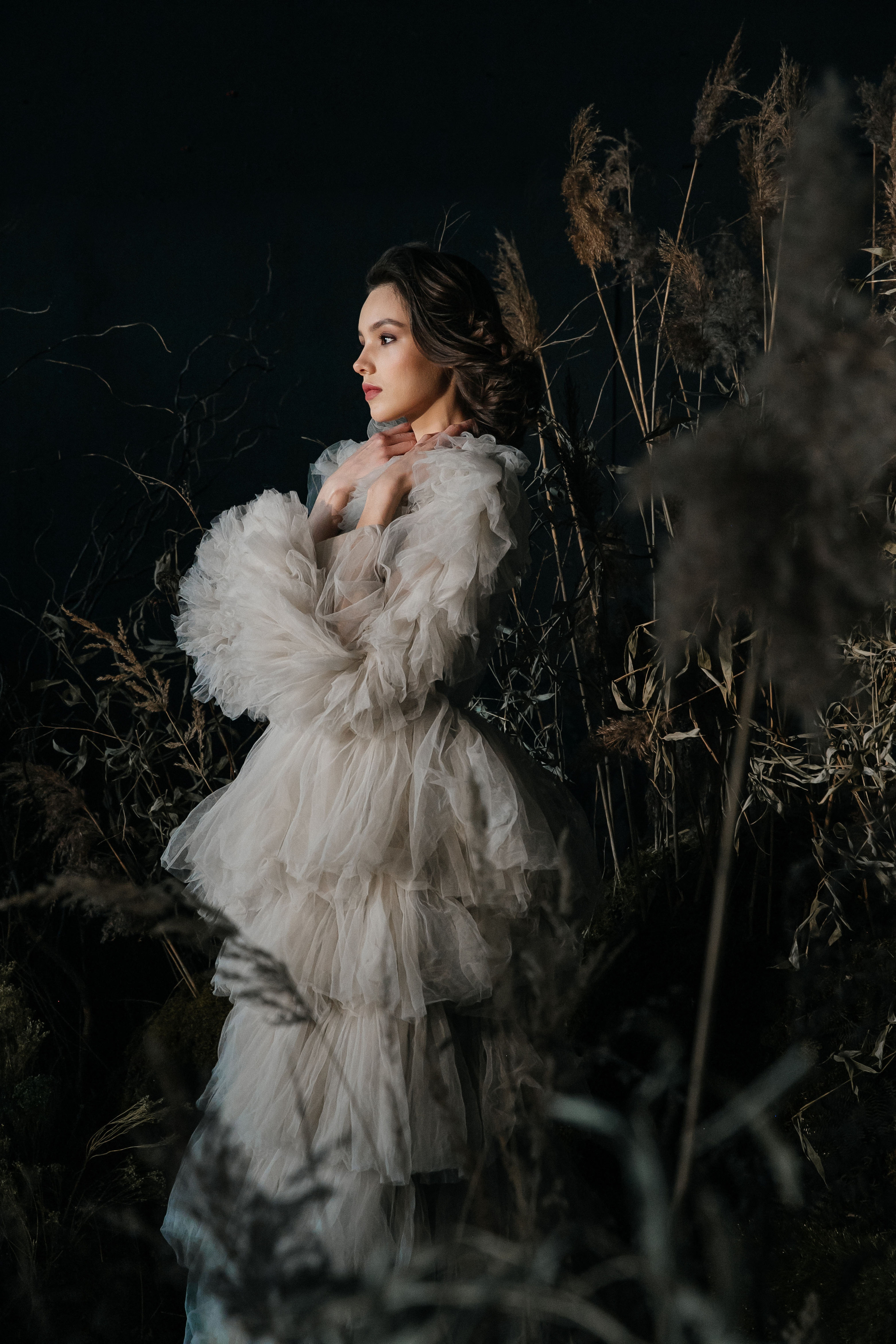 Фотосессия в студии со мхом. Свадебный фотограф в Москве Элина Ларченкова. Фото, которые цепляют