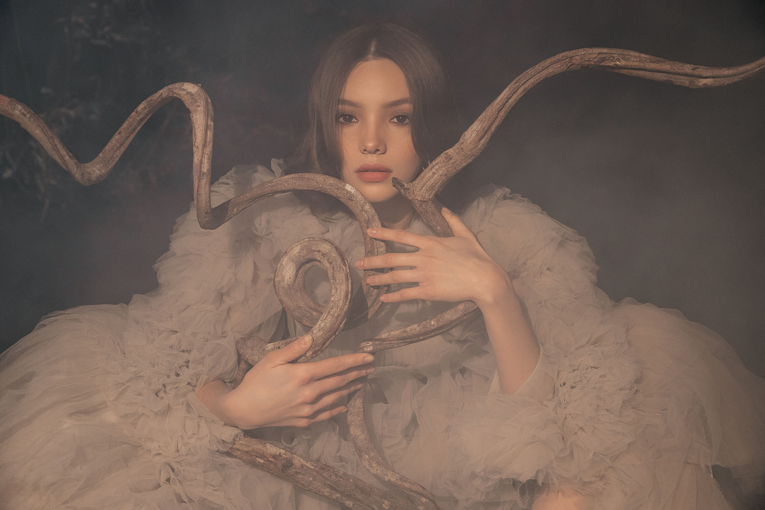 Фотосессия в студии со мхом. Свадебный фотограф в Москве Элина Ларченкова. Фото, которые цепляют