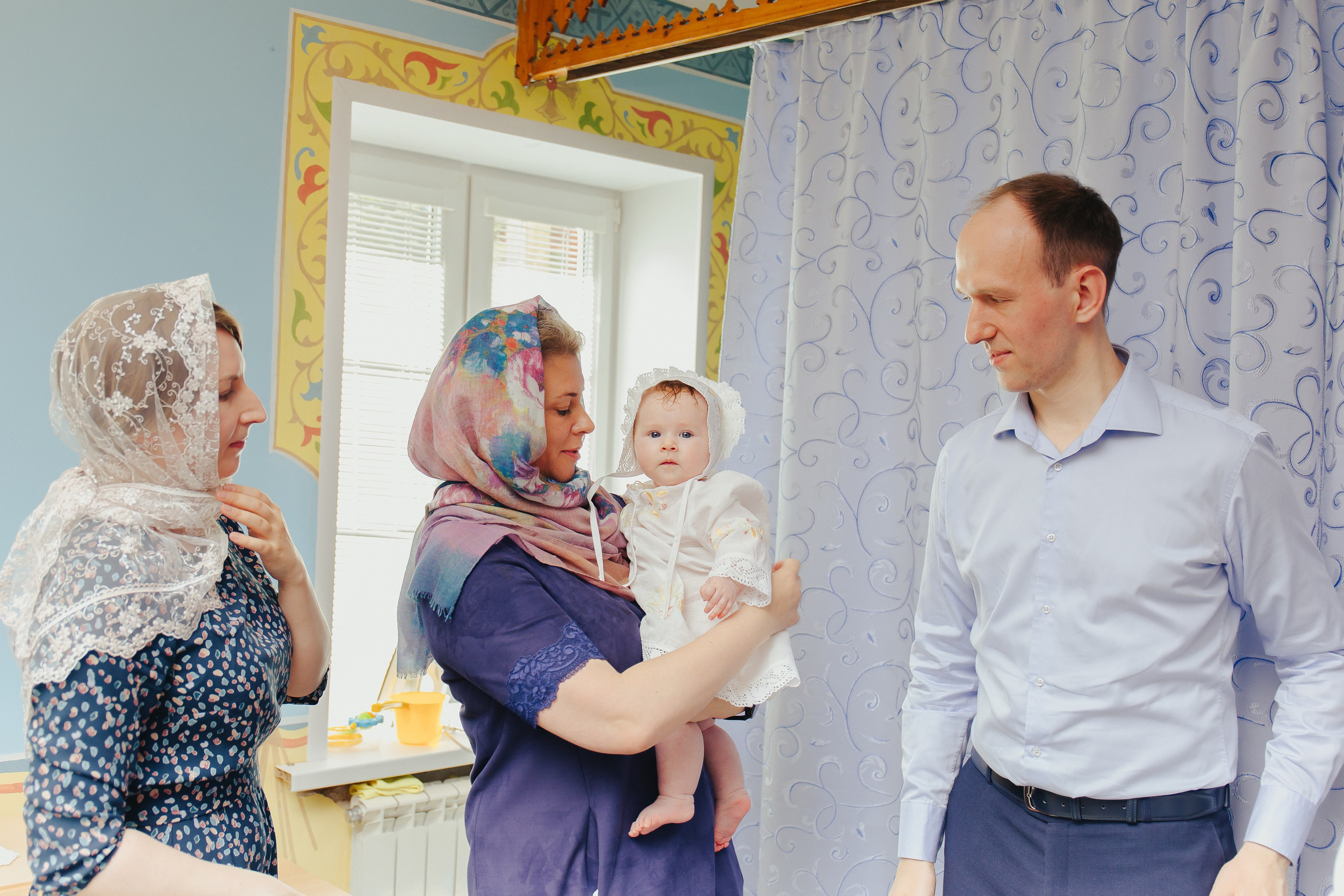 Фотосессия крещения малыша. Фотограф новорожденных и детский в Сергиевом Посаде Кругликова Юлия