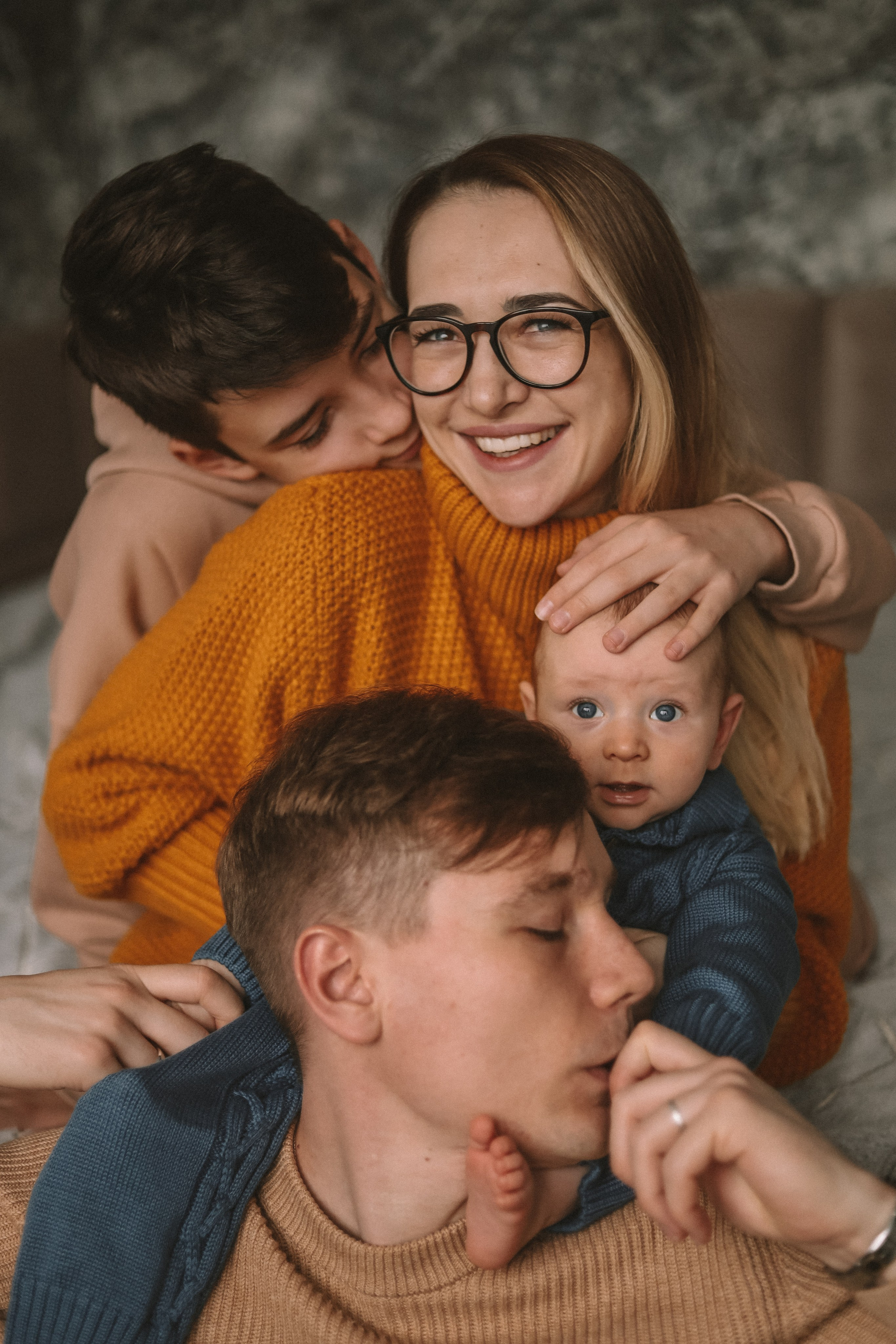 Юлия, Валерий, Тимофей и Артем. Семейный фотограф в Ростове-на-Дону Анастасия Рыбина