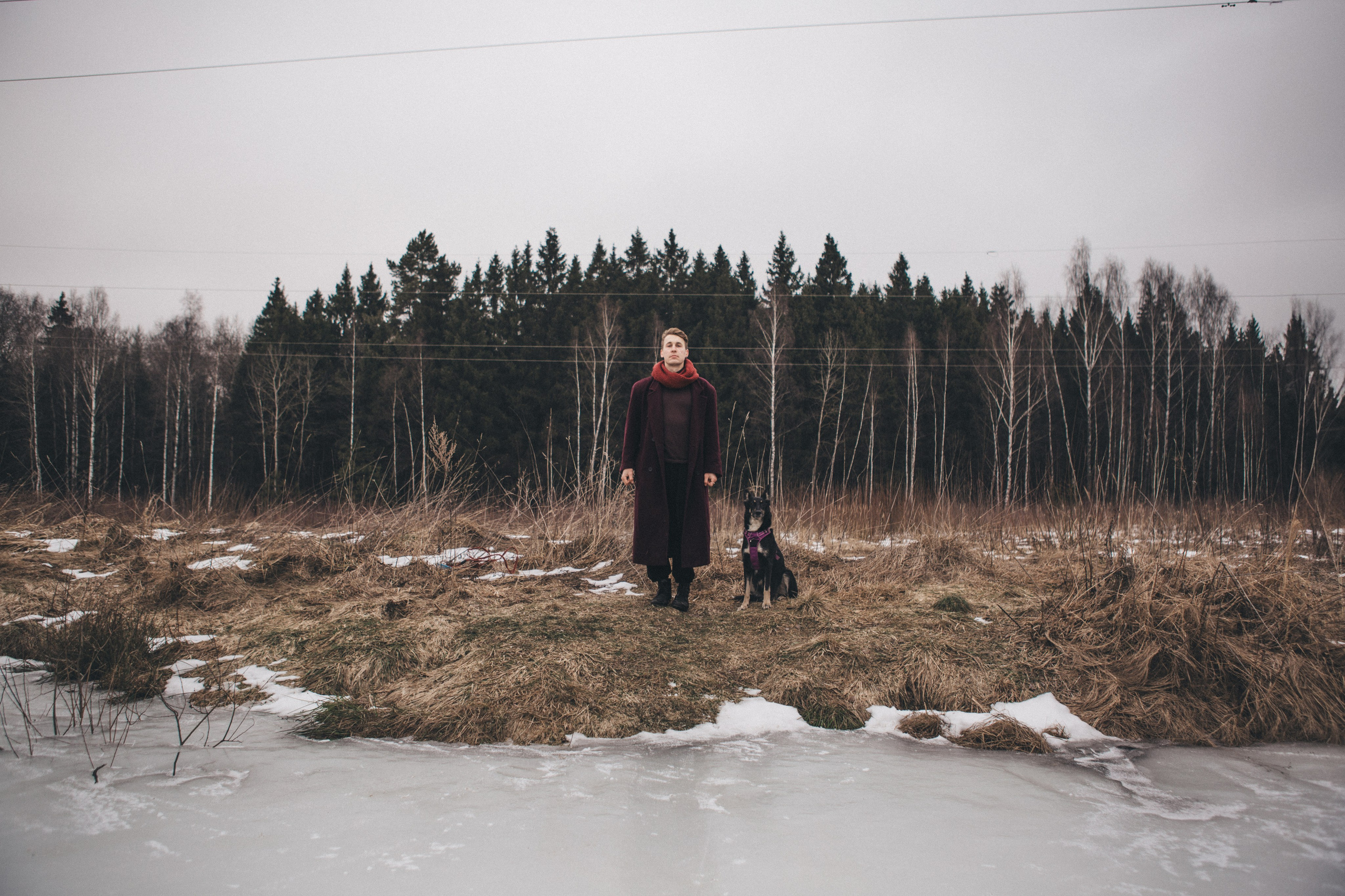 A cinematic tale of true love and unbreakable friendship between a man and a dog. Portrait, family and pet photographer in Cyprus, Ksenia Bourdelle