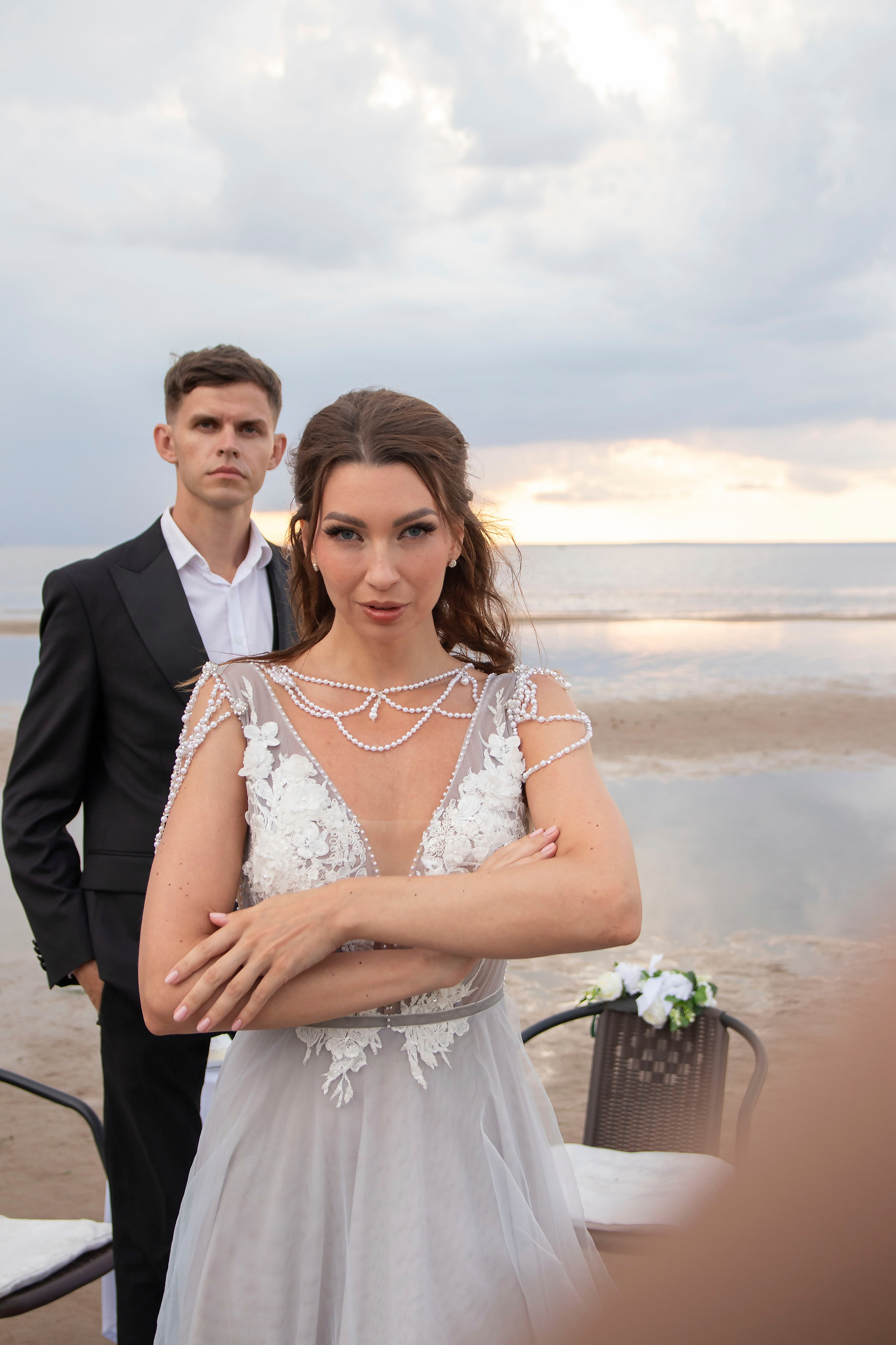 Свадебная прогулка на Финском заливе. Портретный фотограф в Санкт-Петербурге Савельева Ольга