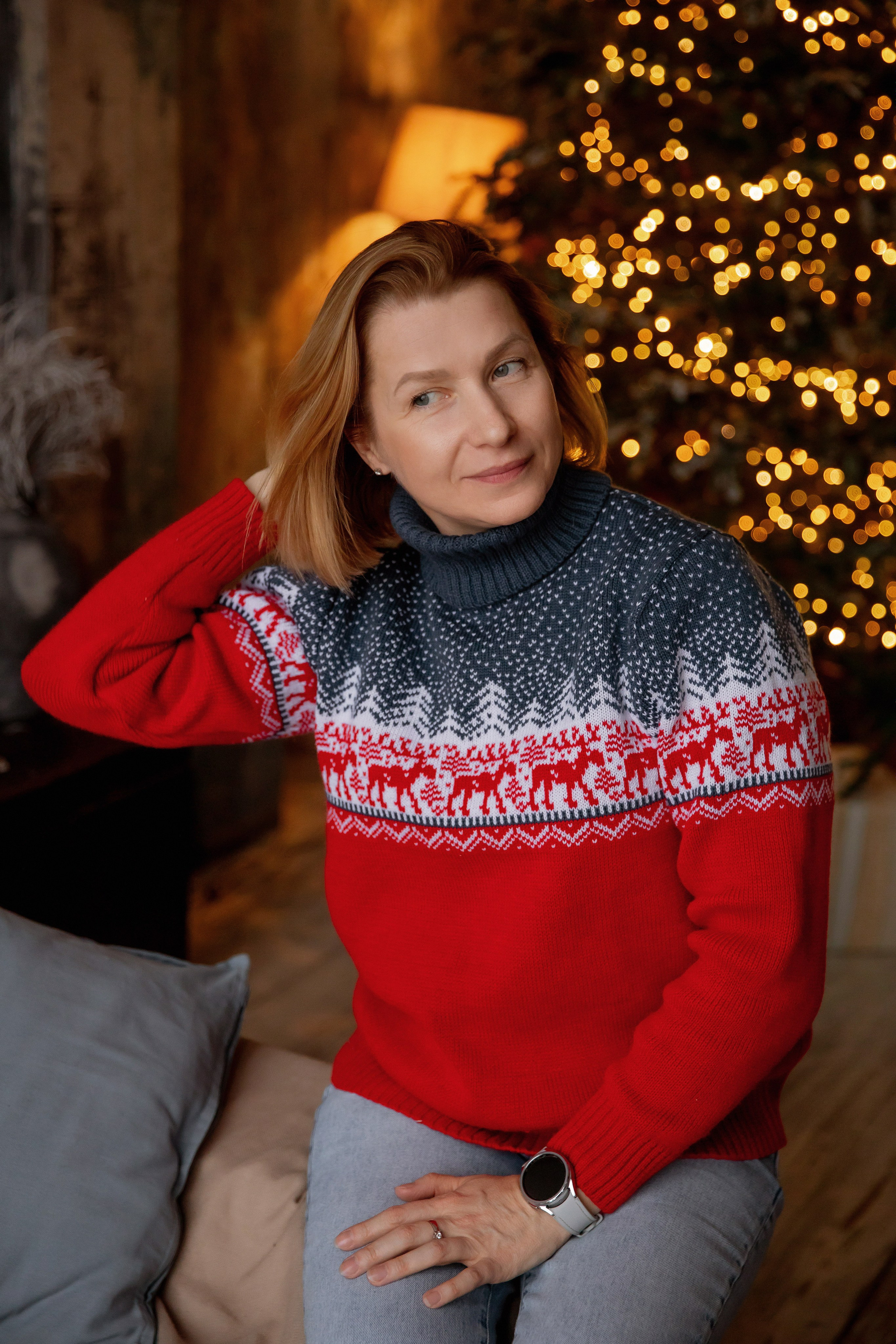 Новогодняя фотосессия для большой семьи. Семейный фотограф в Москве