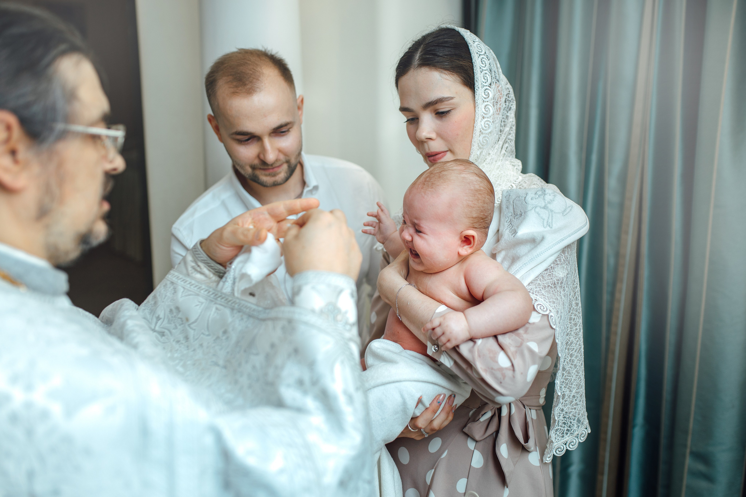 Таинство крещения Софии, апрель 2024