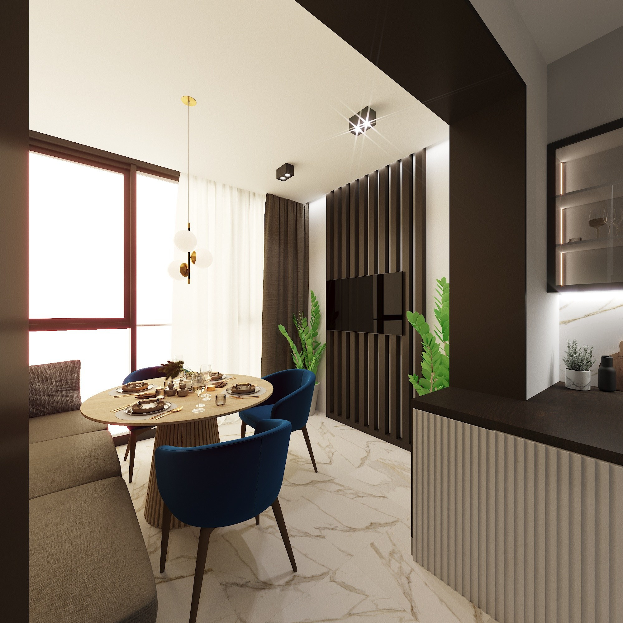 Дизайн - проект в ЖК Макаровский Квартал. Анастасия Дремина DREMINA INTERIORS