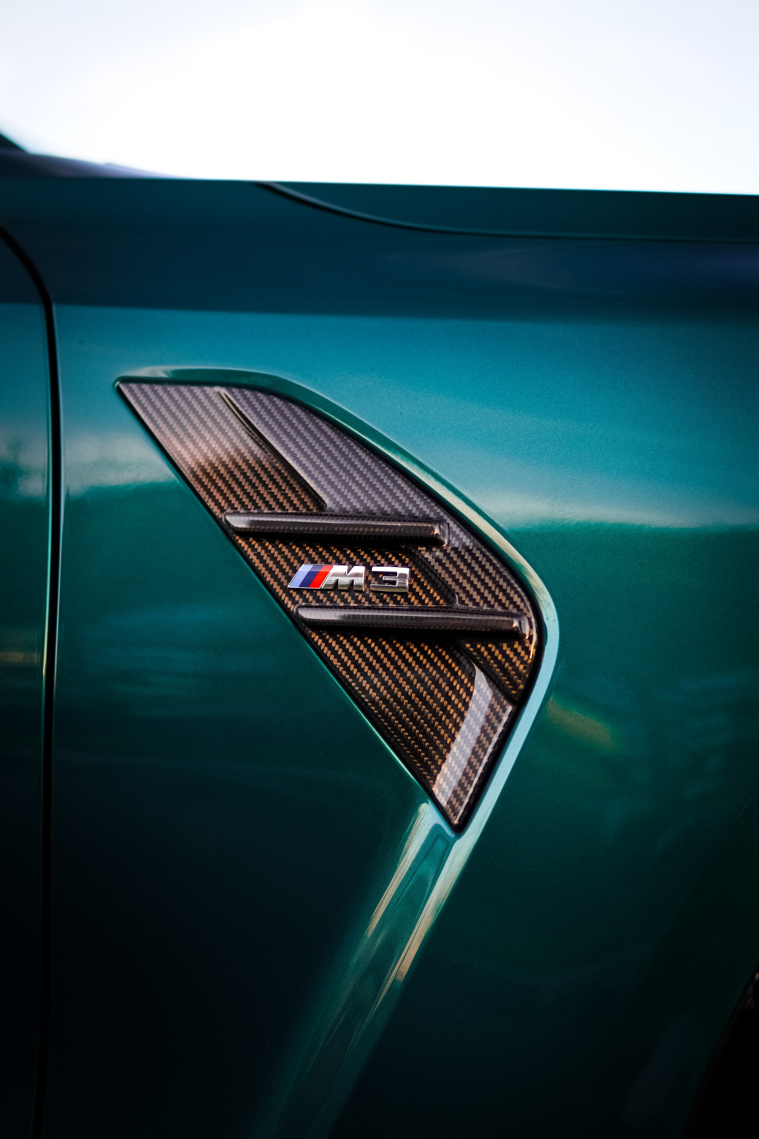 BMW M3 G80 green. AutoAlexArt