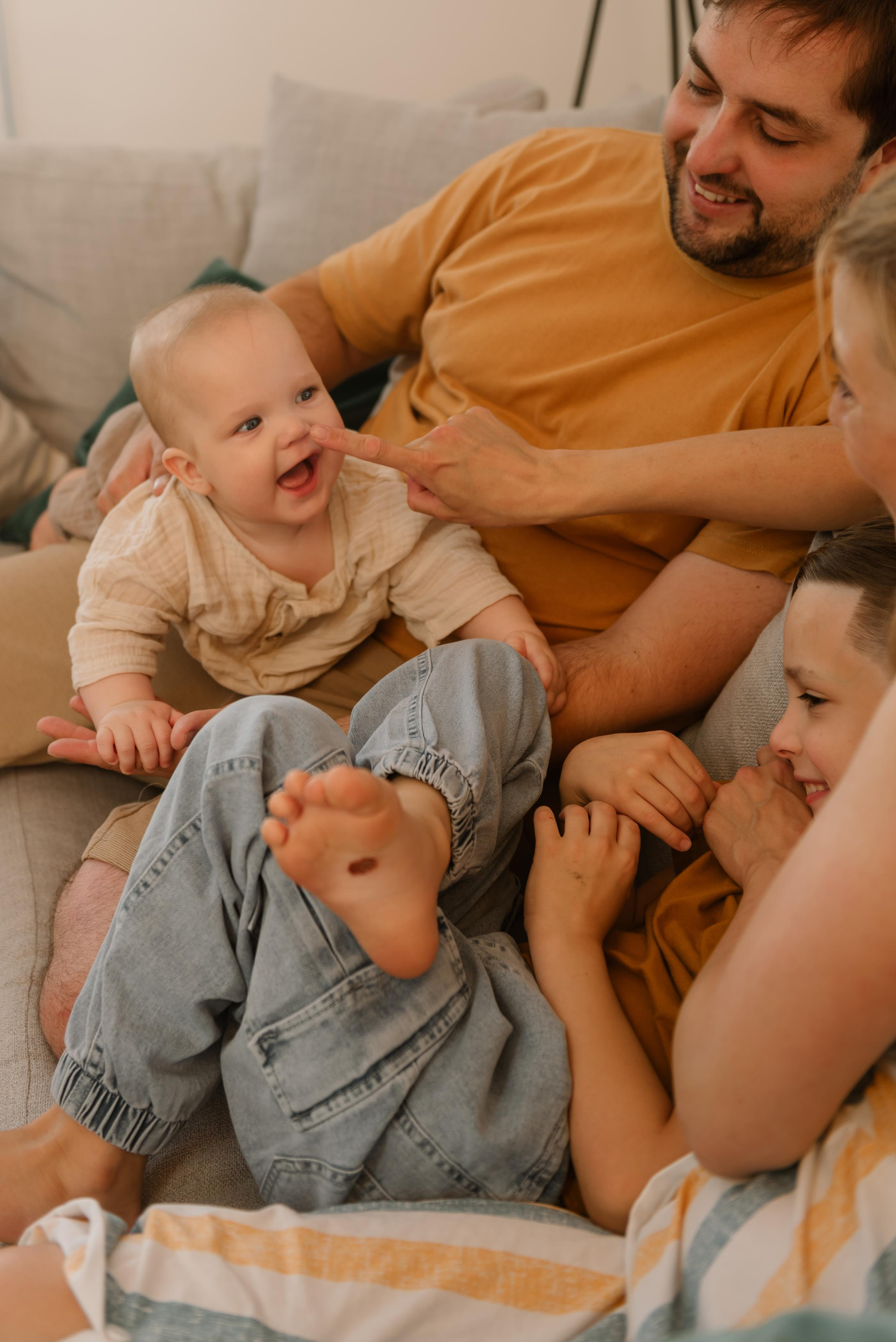 Домашняя семейная фотосессия загородом. Свадебный и семейный фотограф в Санкт-Петербурге Татьяна Пастухова