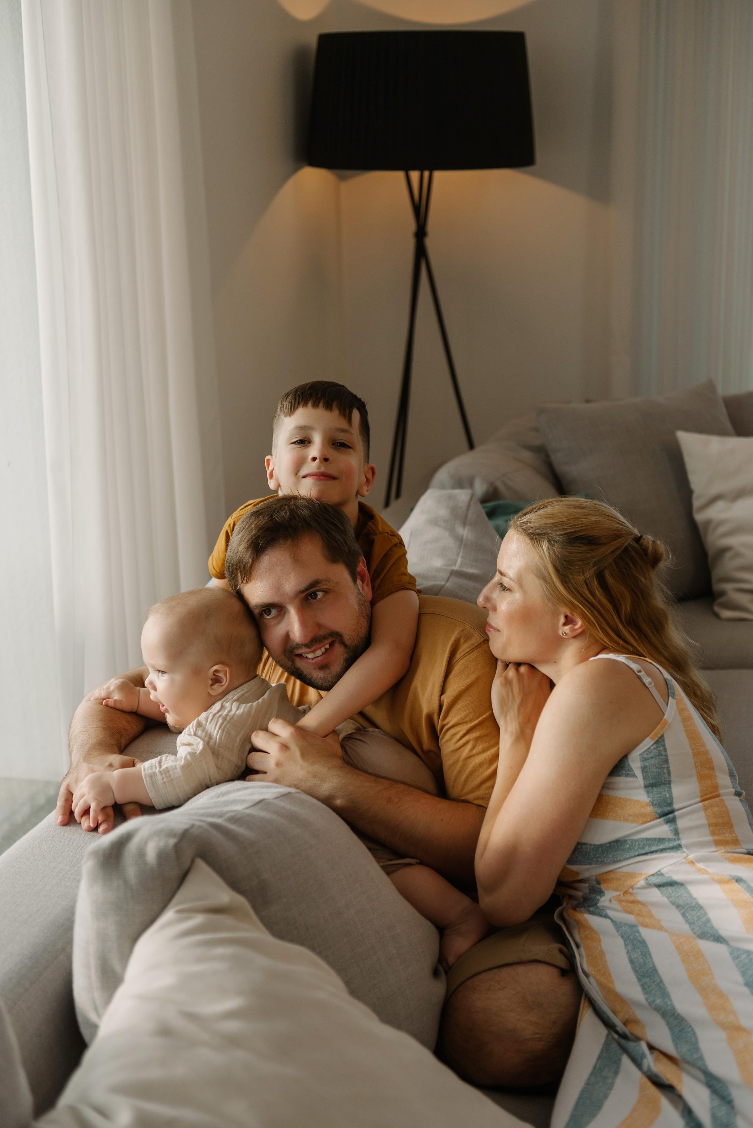 Домашняя семейная фотосессия загородом. Свадебный и семейный фотограф в Санкт-Петербурге Татьяна Пастухова