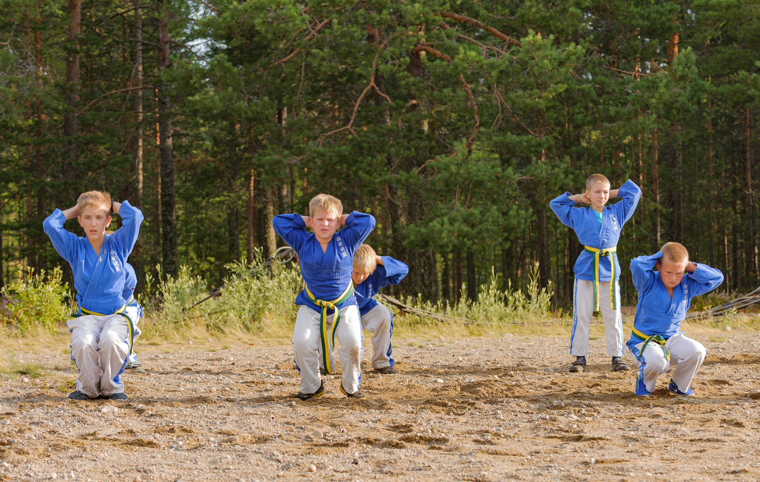 Летние тренировочные сборы Школы Боевых Искусств «МОН» 2013, тренировка