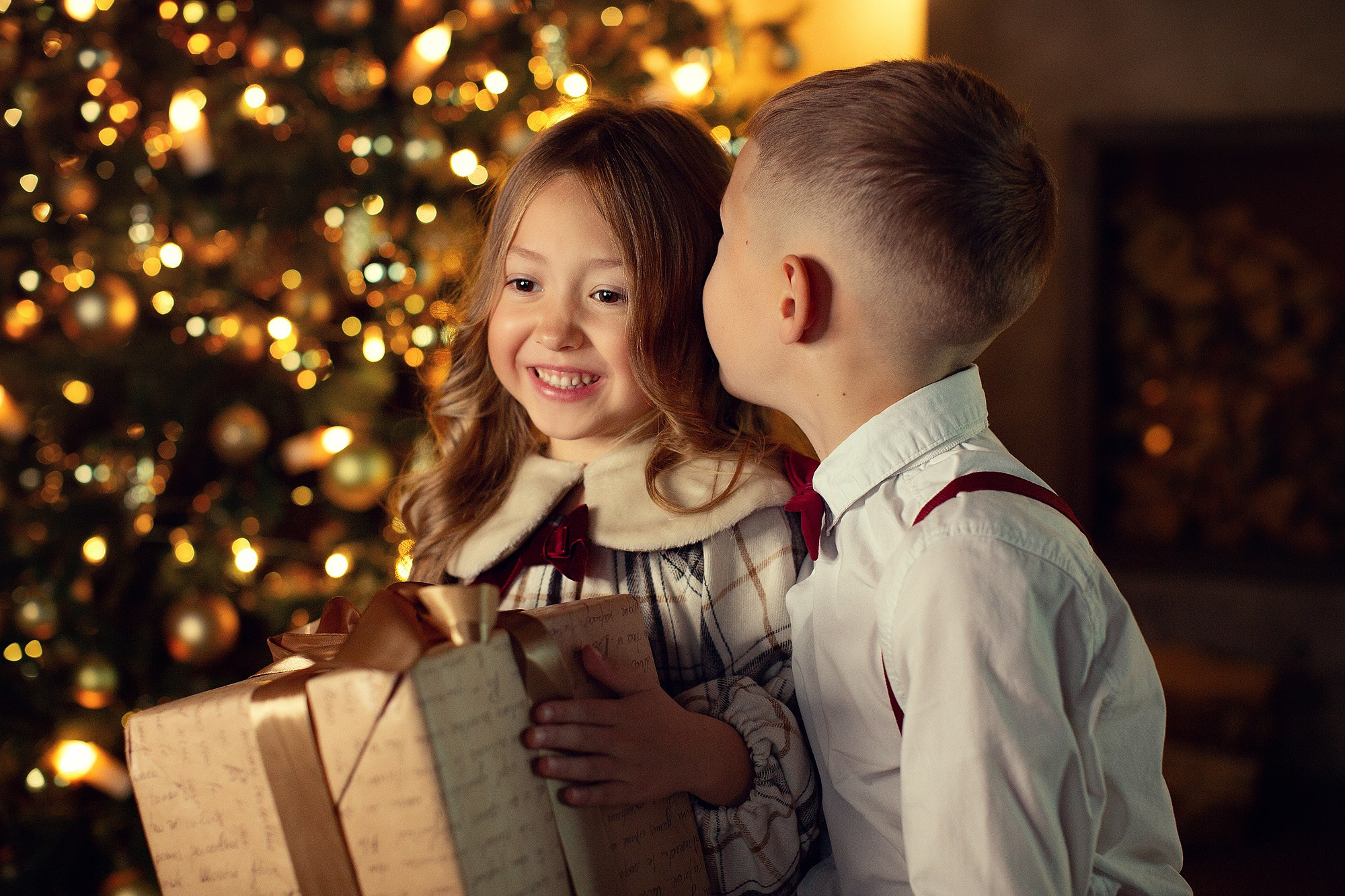 Новогодняя праздничная Фотосессия в студии. Семейный фотограф Татьяна Надеждина | Москва, Московская область, Ярославль