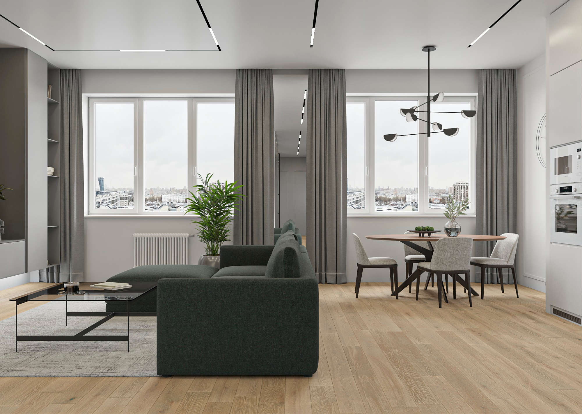 RESIDENCE PRIME TIME, MOSCA. Irina Balykina — Interior 3D Visualisation