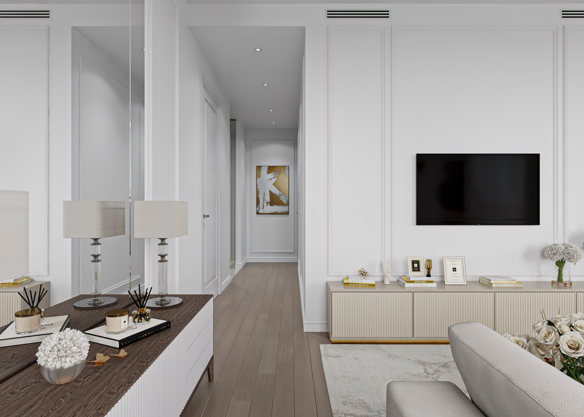 ЖК PRIME PARK 1 (МОСКВА) 109 КВ.М. Irina Balykina — Interior 3D Visualisation