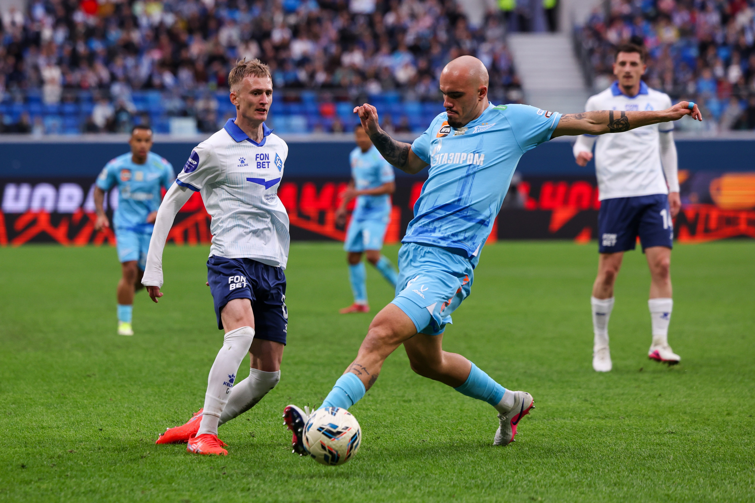 ФК «Зенит» — ФК «Крылья советов». Спортивный и репортажный фотограф Антон Тереханов