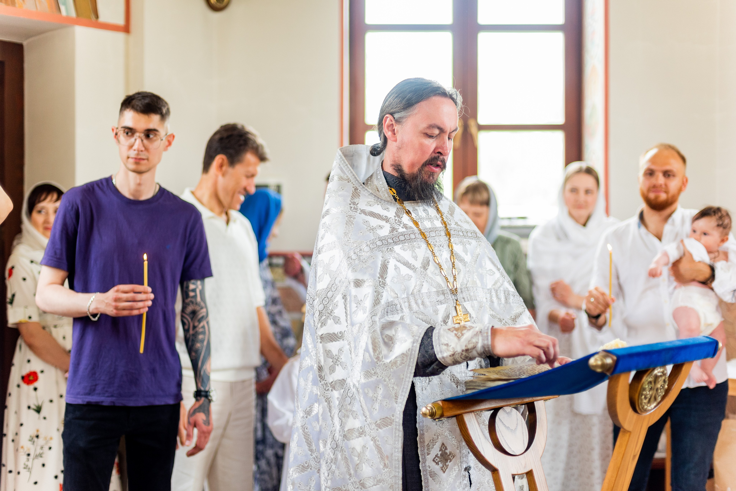Крещение Ники. Фотограф Юлия Попова