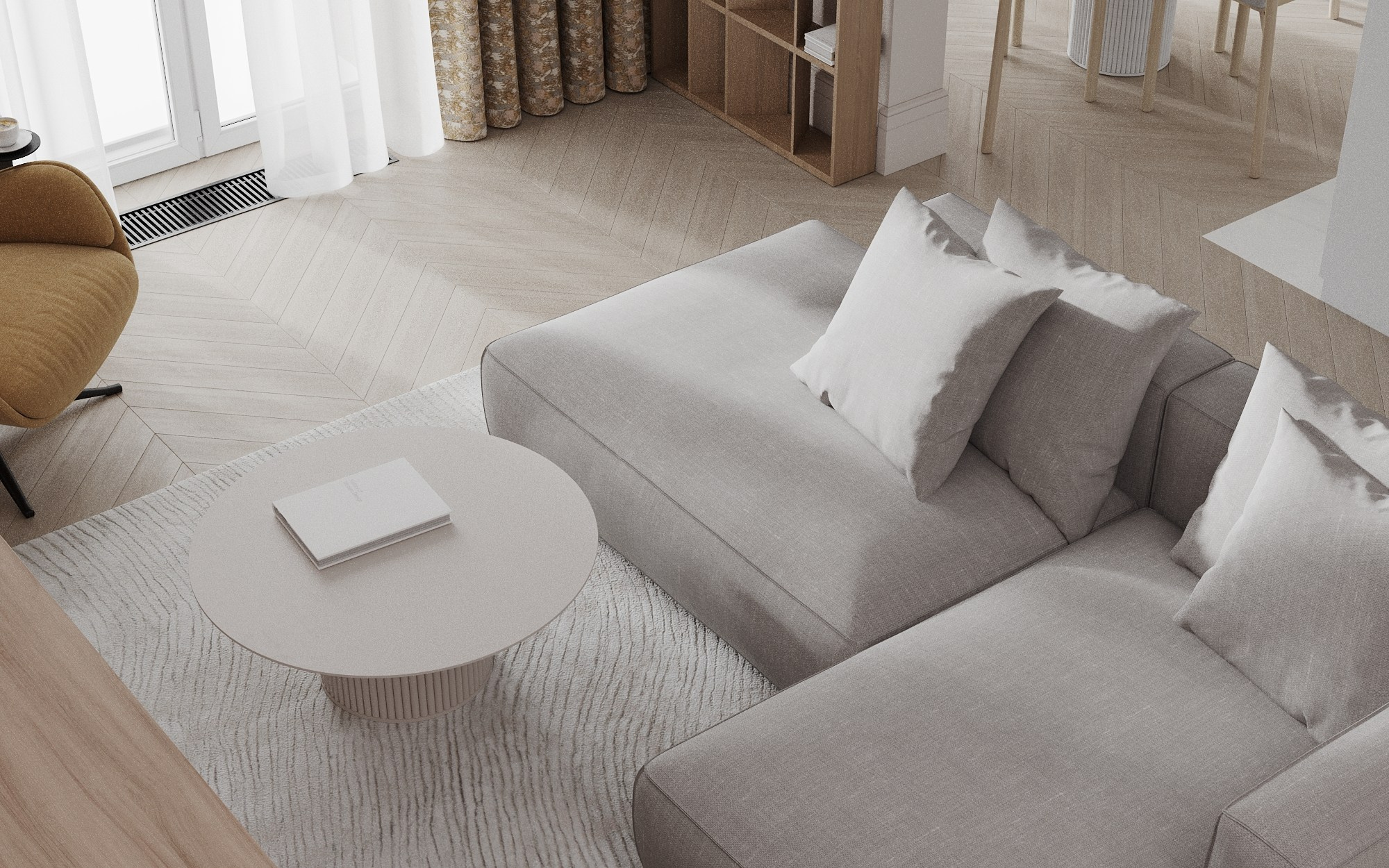 ЖК «Ильинские луга», 68 кв. м., 2022 г. Алла Дулова — предметный и интерьерный дизайнер