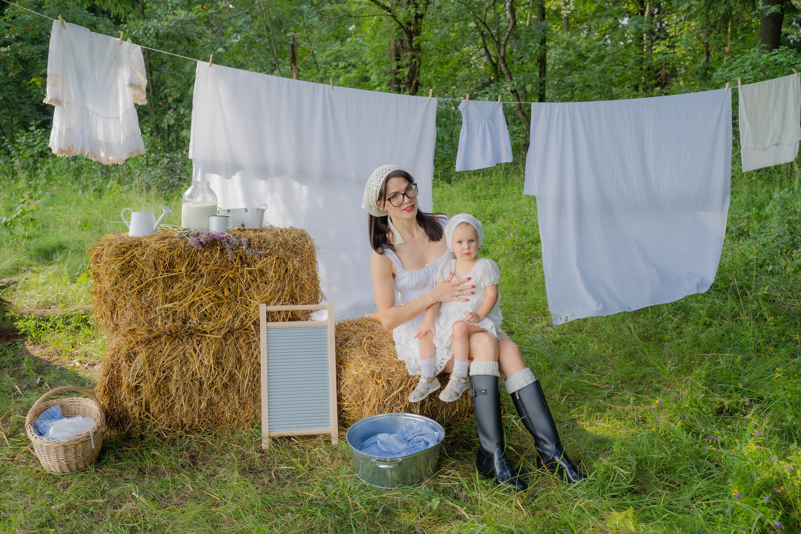 Фотосессия на природе «прачка»