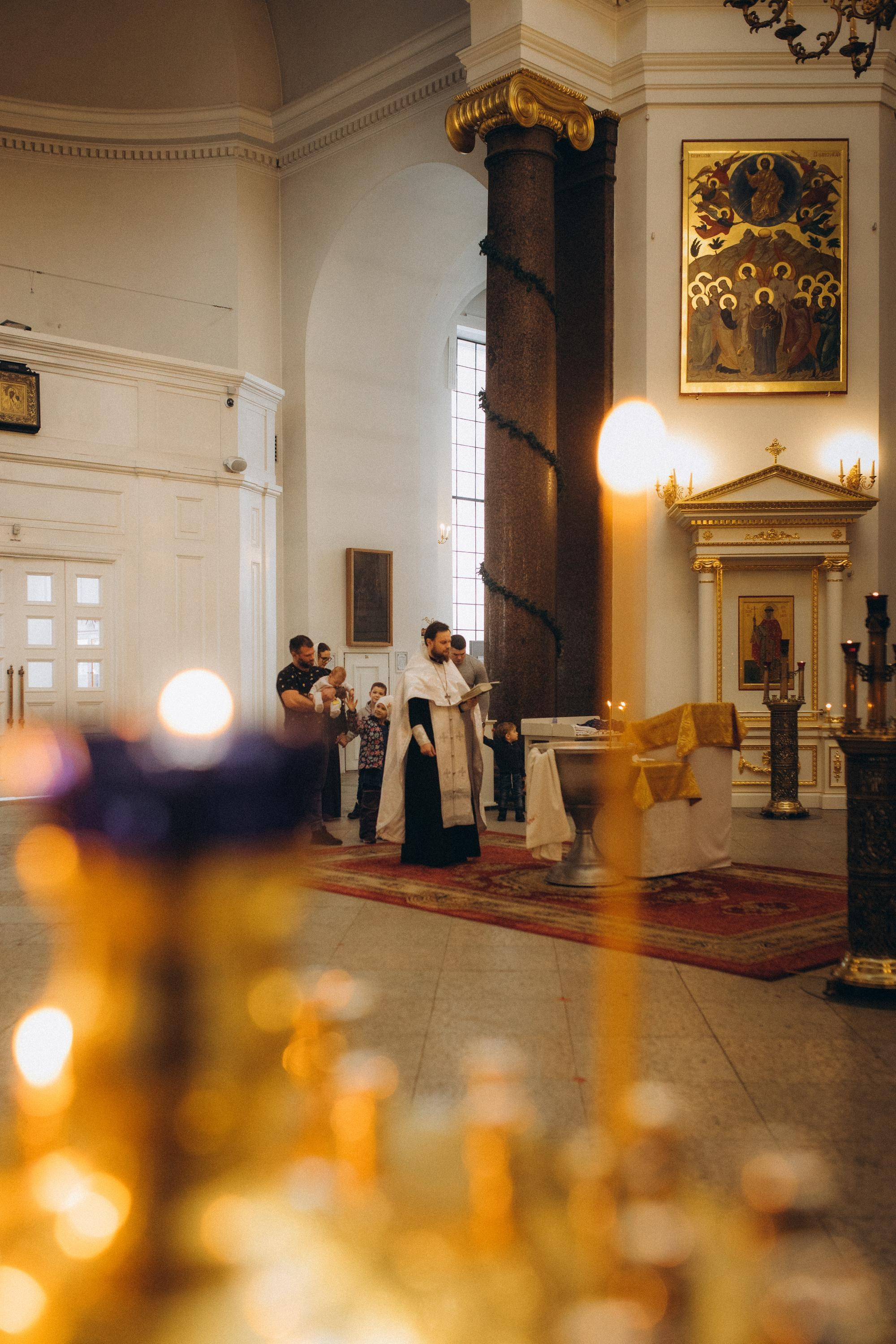 Крестины. Семейный фотограф и фотограф новорожденных в Санкт-Петербурге Алевтина