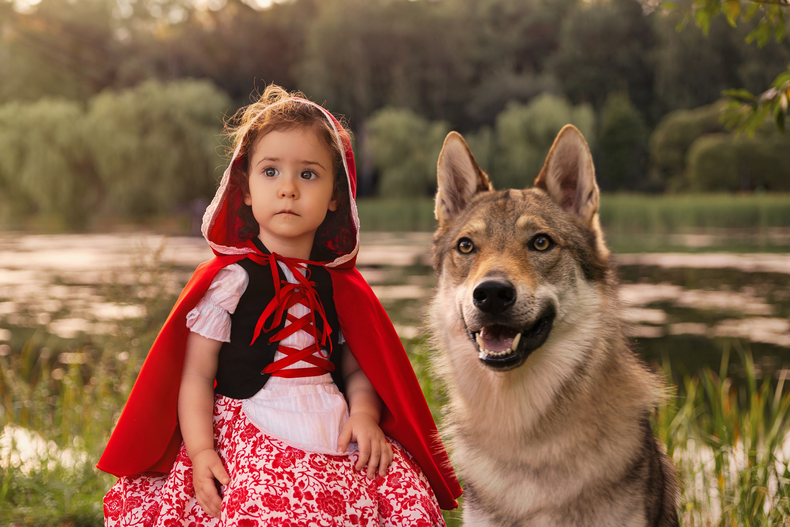 История невероятно храброй и милой Красной шапочки). Трубинова Екатерина | Семейный фотограф | Москва