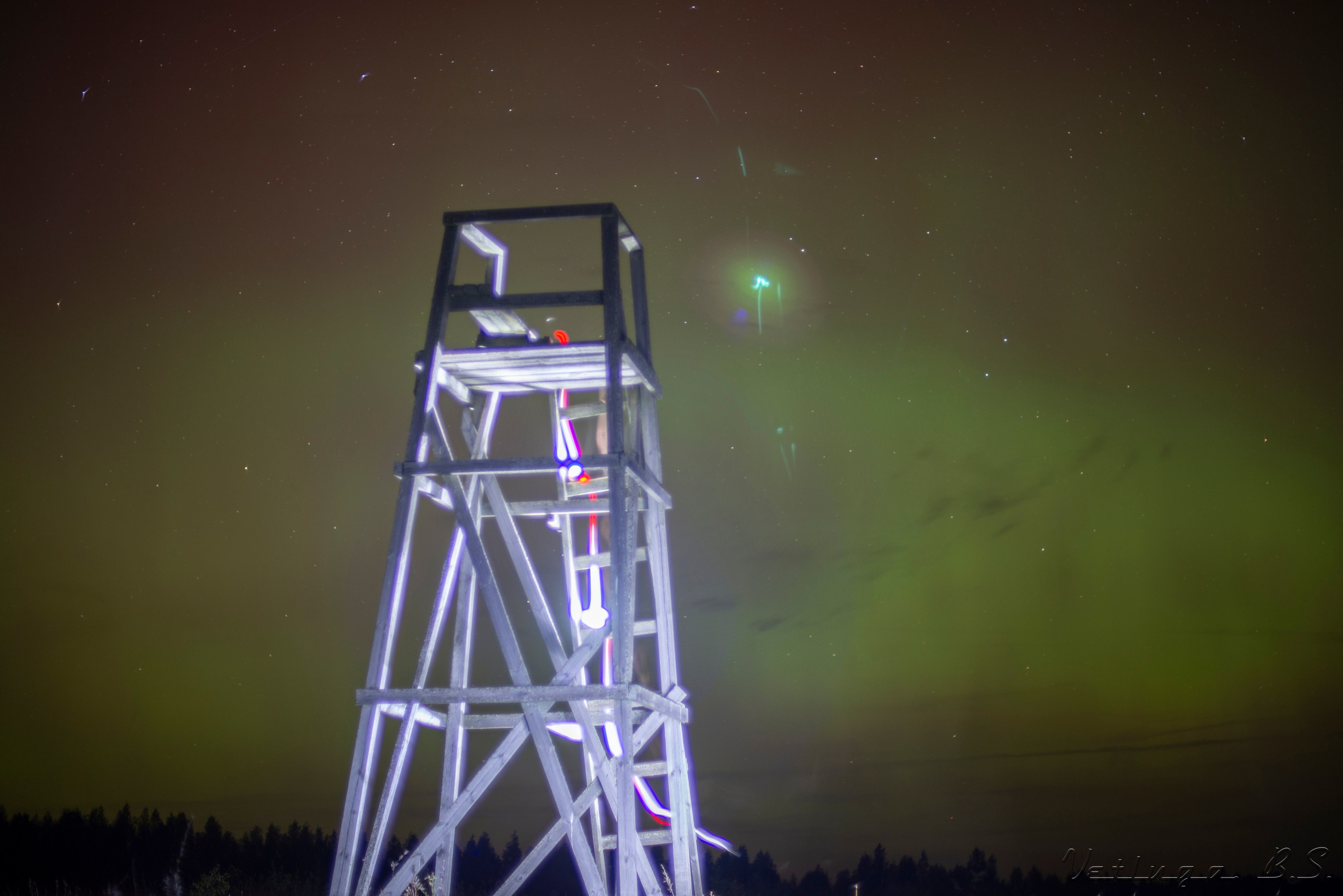 Северное сияние. Фотограф в Ветлуге Сергей Белов (VETLUGA B.S.)