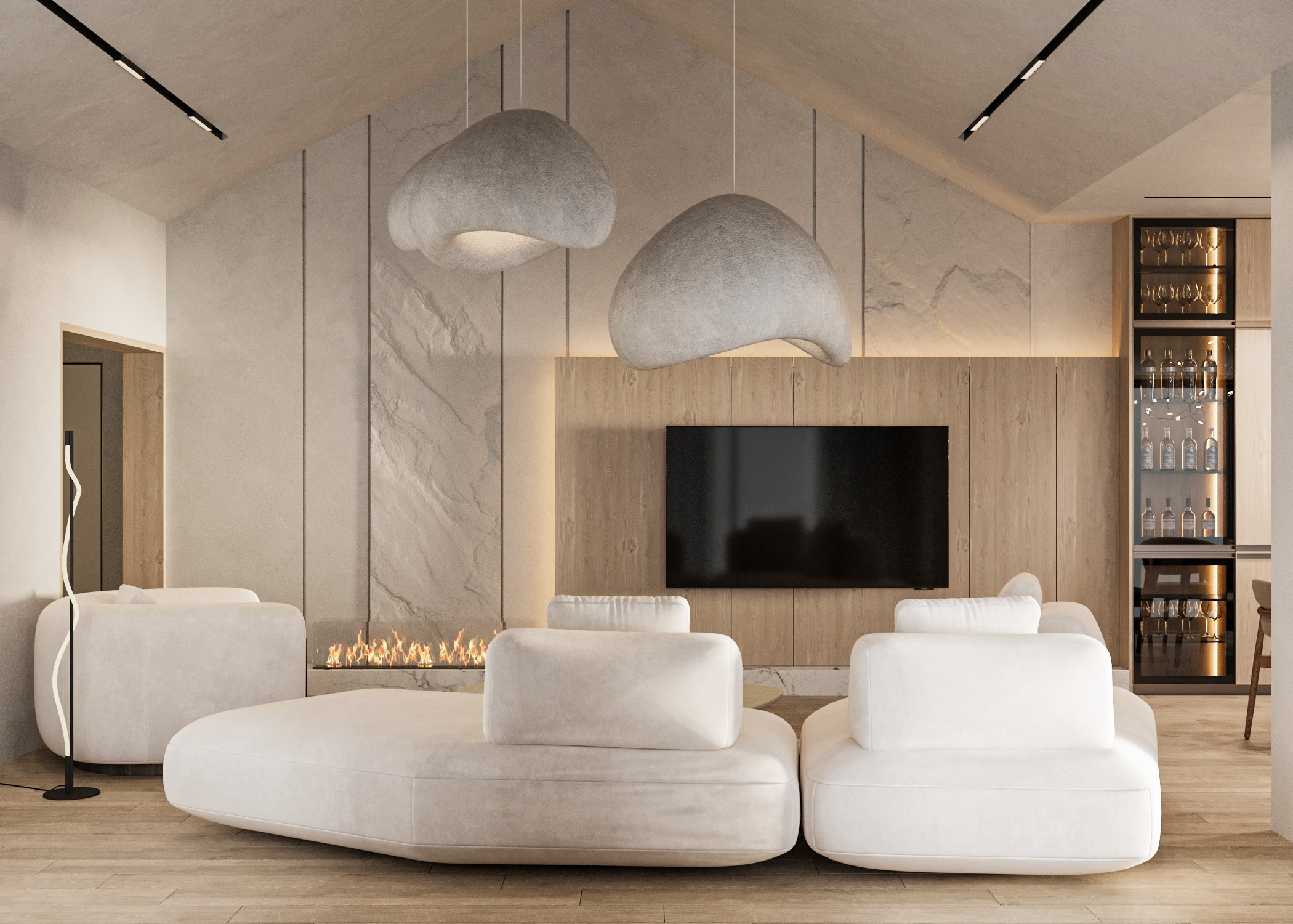 Дизайн дома в коттеджном поселке Большая вода — 150 м², 2023. Расим Селяметов — дизайн интерьера в Крыму