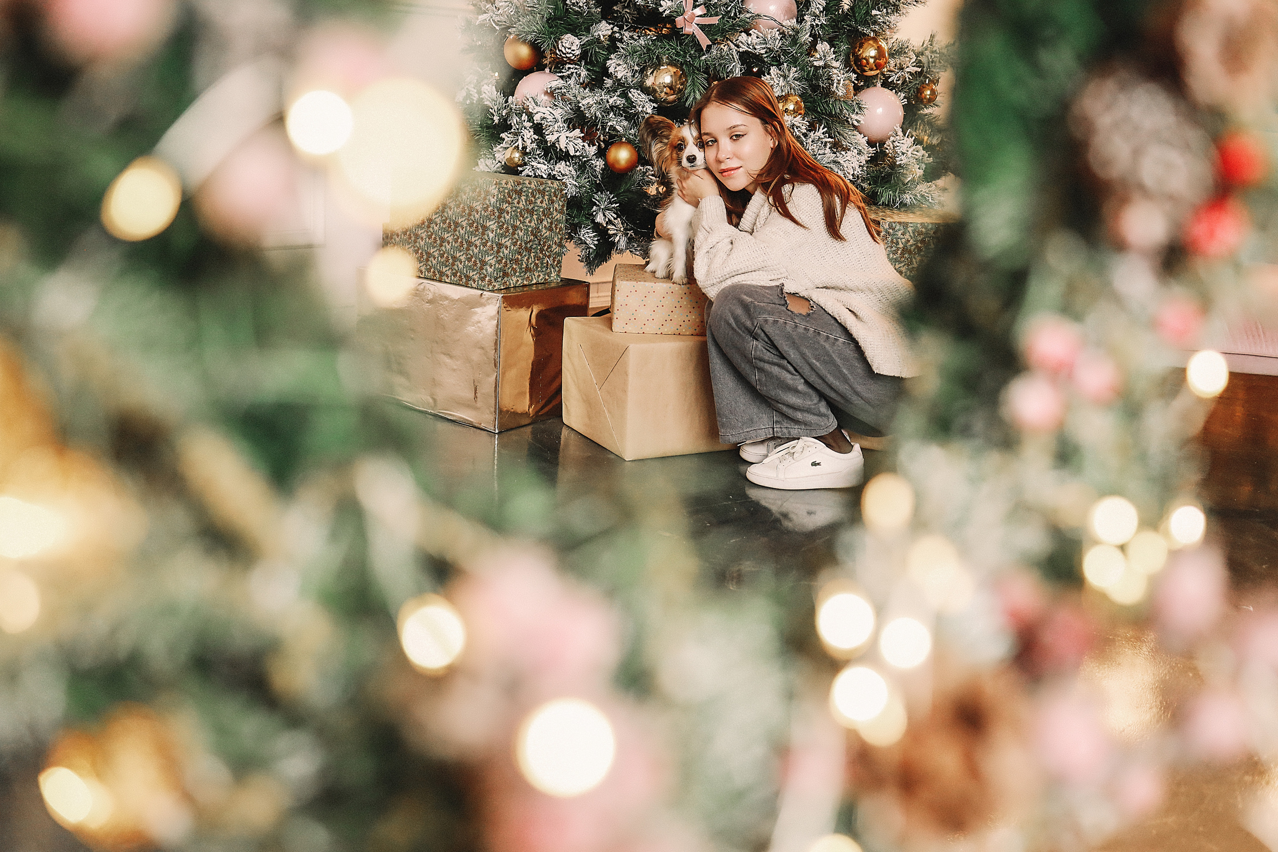 Новогодняя фотосессия в студии Обскура. Иванова Ирина Свадебный и семейный фотограф г. Уфа