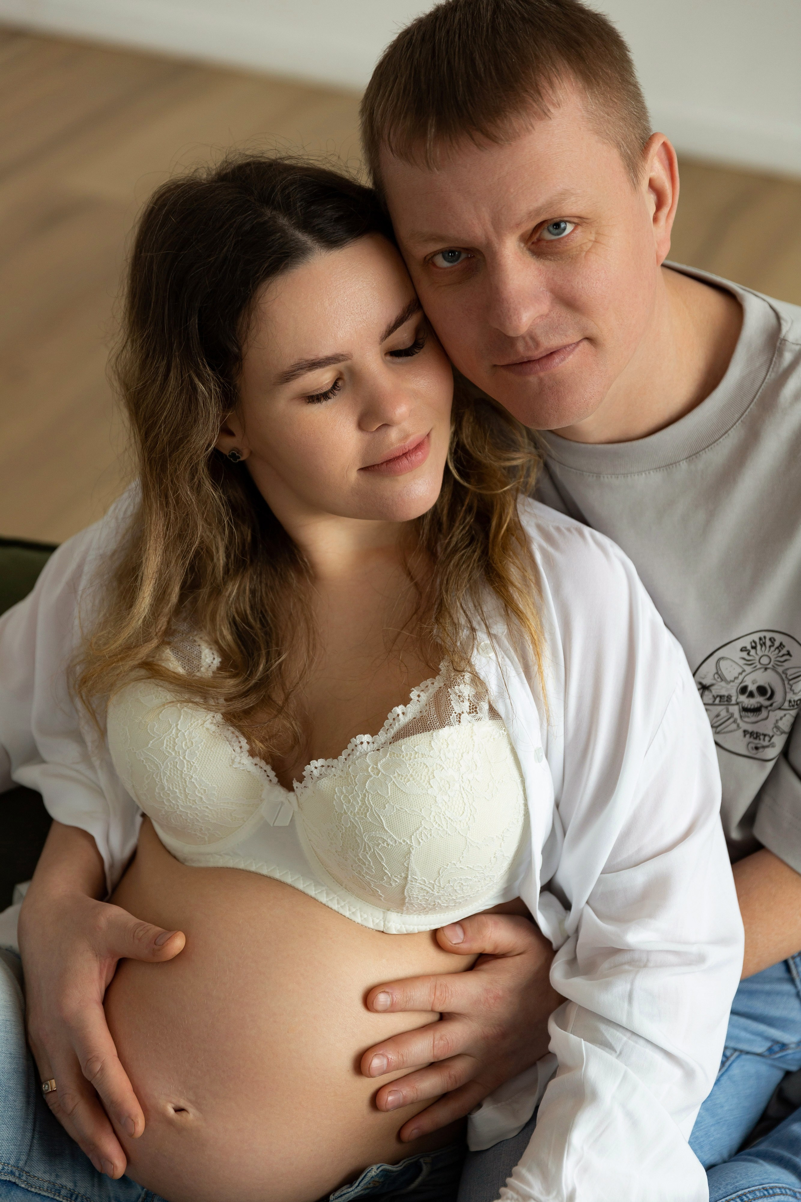 Фотосъемка беременности в студии Петербурга. Свадебный и портретный фотограф в Санкт-Петербурге Надежда Чечулина