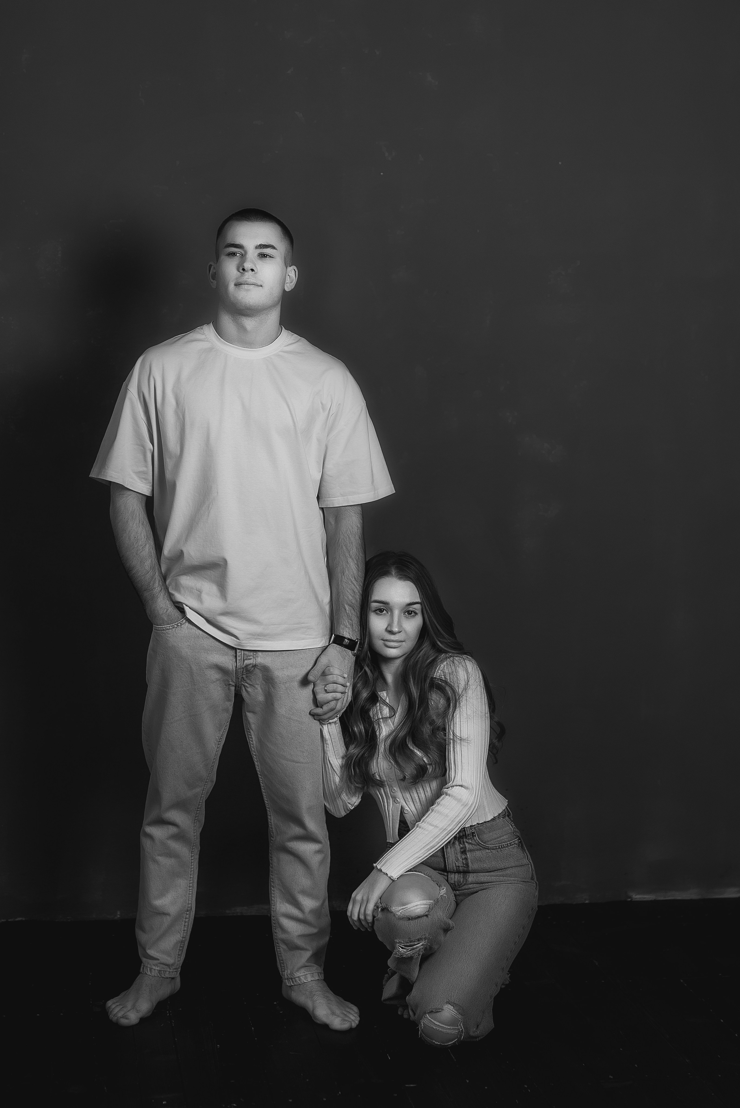 Love story в ЧБ. Семейный, детский фотограф в Воронеже Анна Никитина