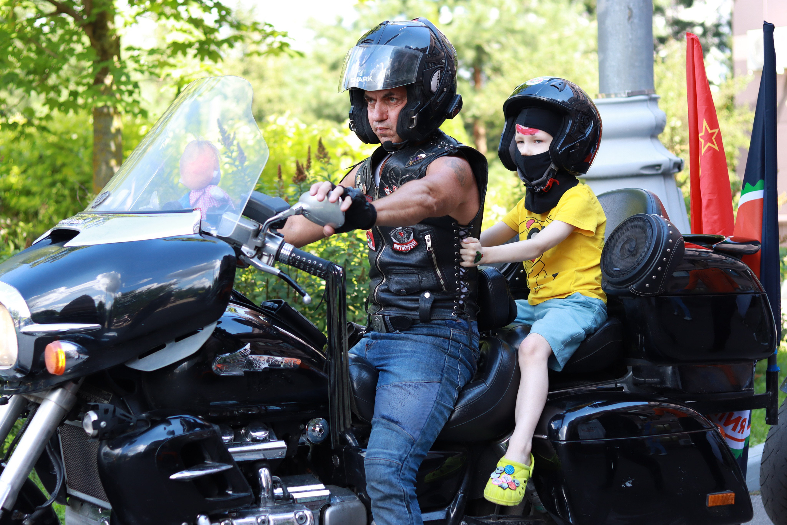 Выезд «Мототерапии» в детскую больницу в Солнцево. Репортажный фотограф в Москве и Зеленограде Karina-vozd