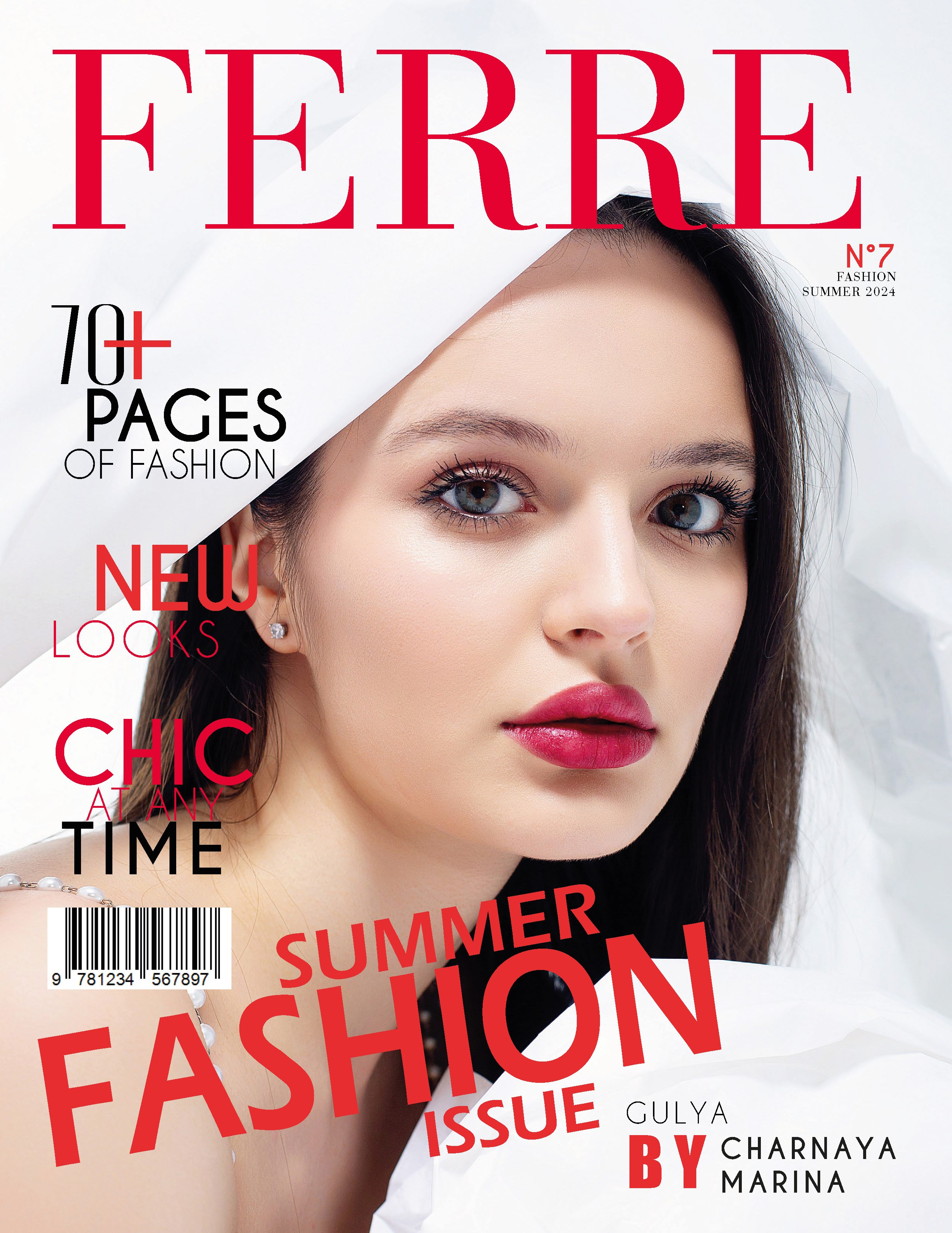 Обложка журнала с Гулей. Фотограф в Москве Марина Чарная