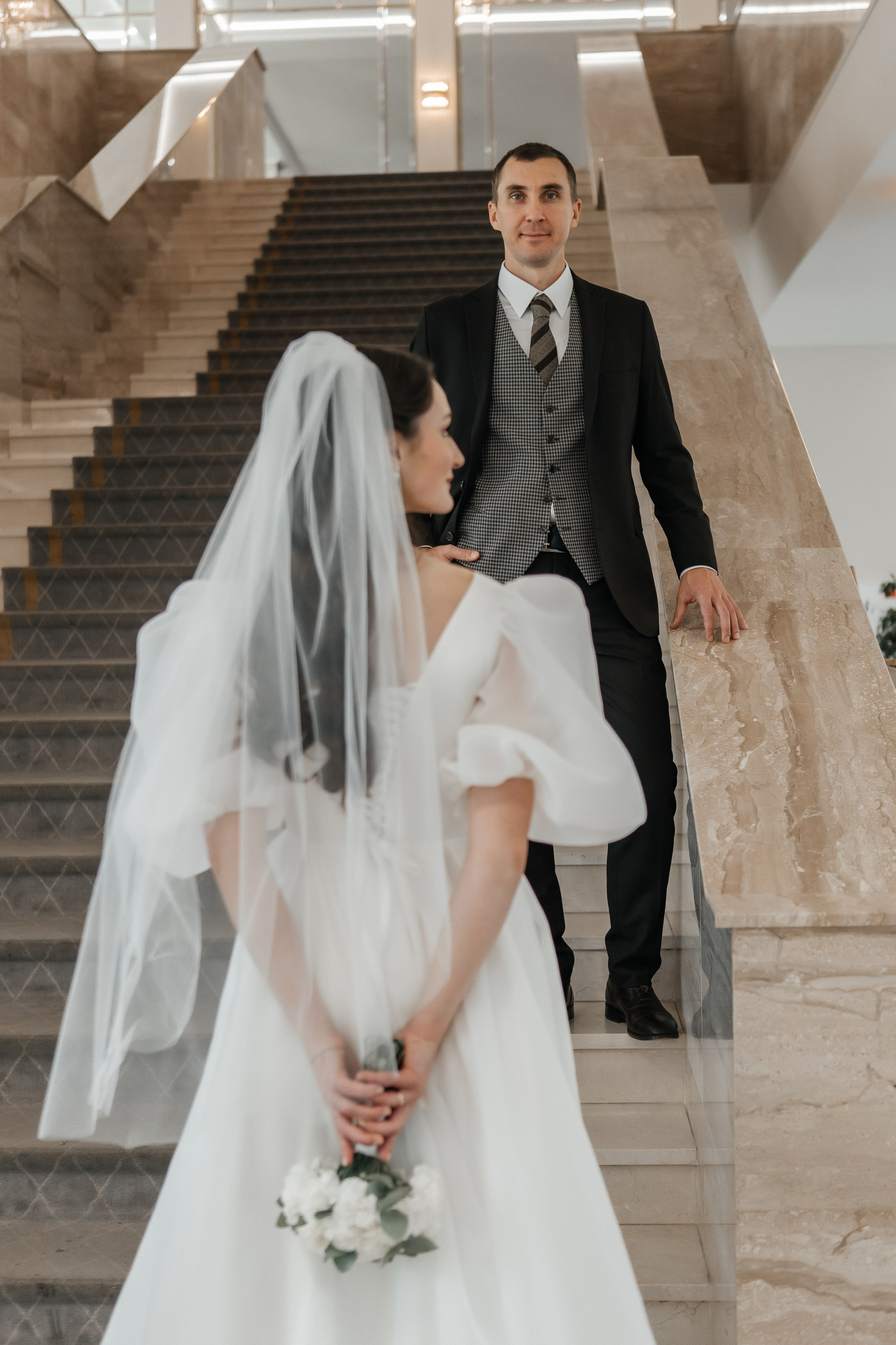 Свадебная фотосессия в Дворце Бракосочетания № 4. Свадебный фотограф в Москве