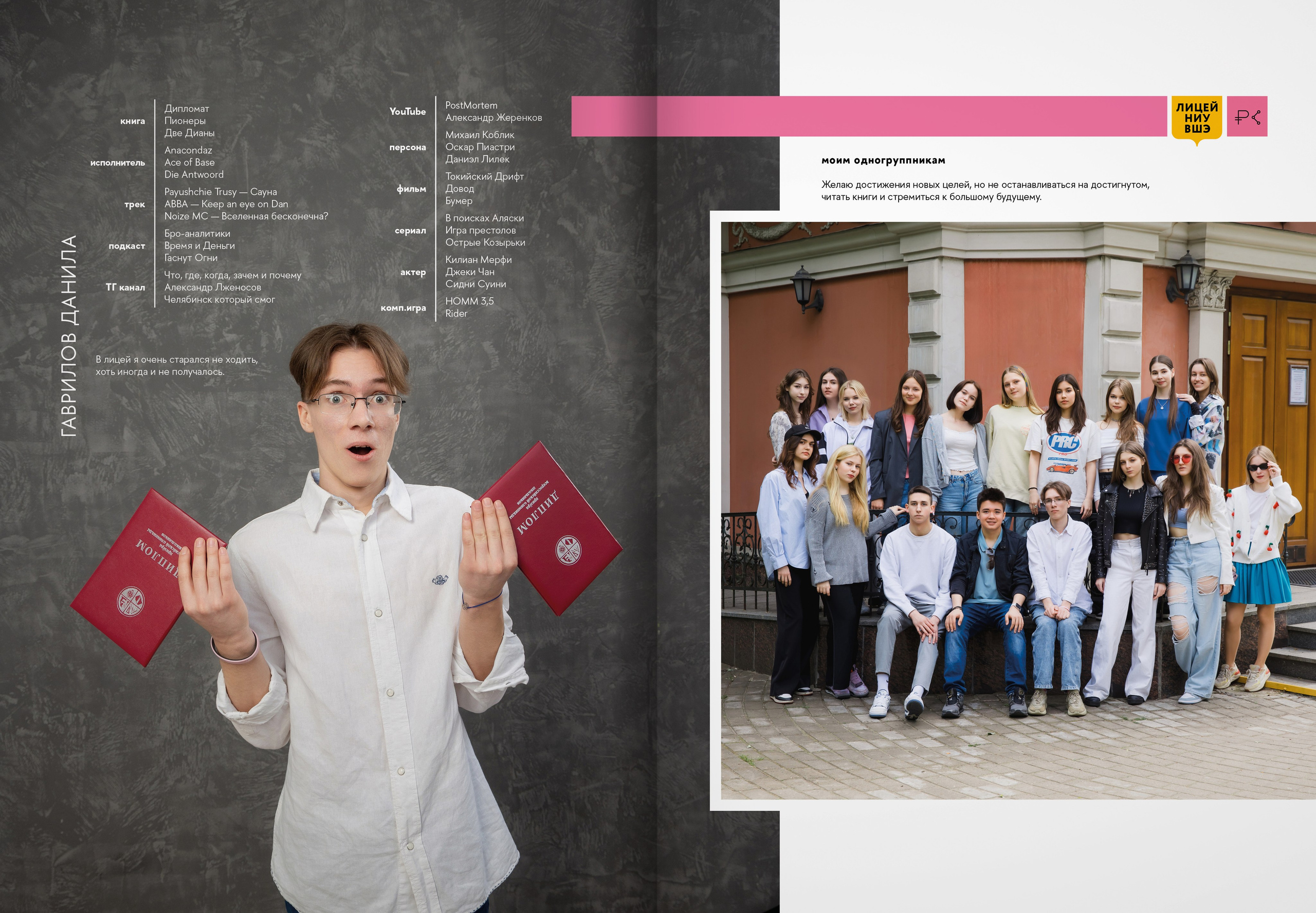 2024 — лицей ВШЭ — группа 11С6. ТВОЯ ШКОЛЬНАЯ ИСТОРИЯ — фотограф Юлия Федосеева