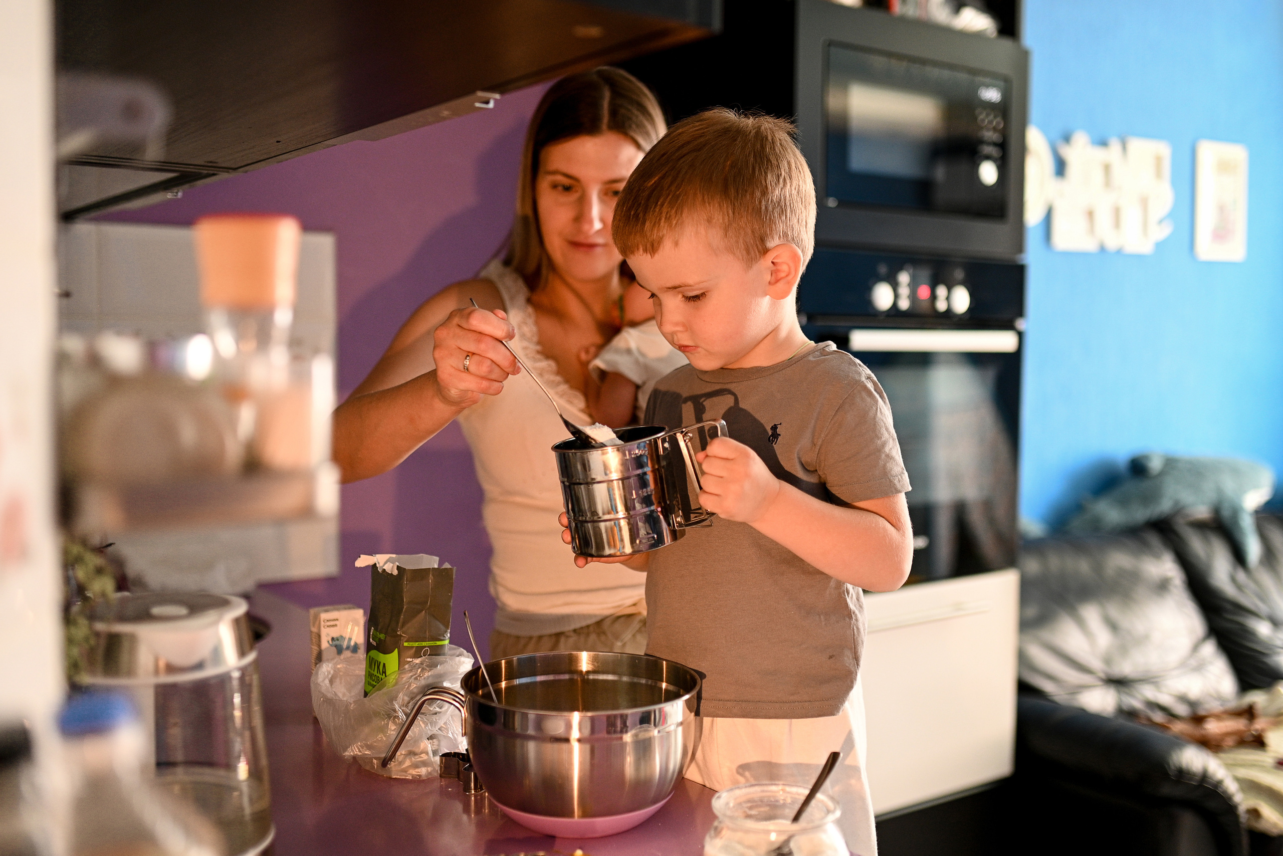 Домашняя съемка для Юли, Максима и маленького Даниила. Детский и семейный фотограф в Москве Ульяна Федорова