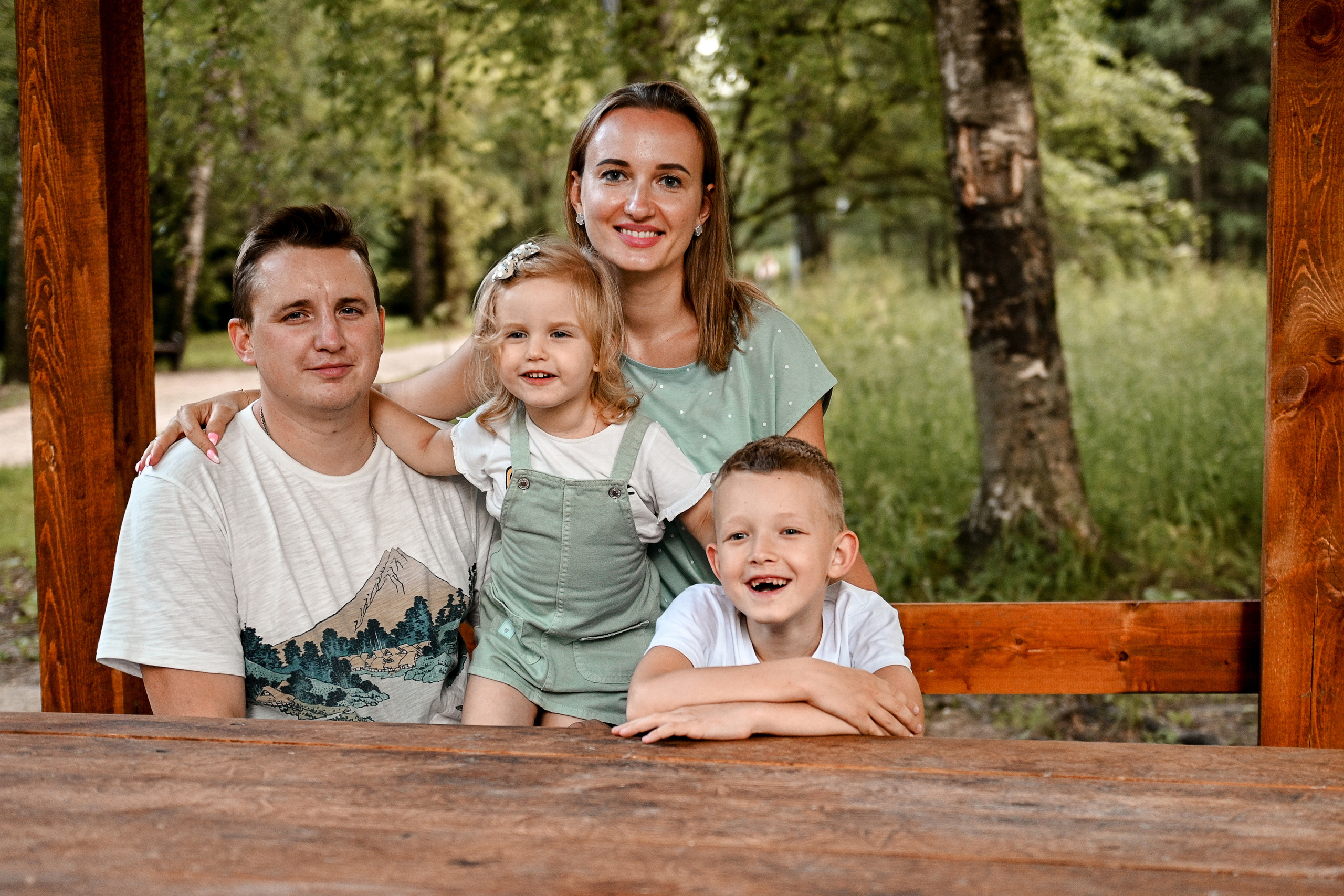 Прогулка в парке для Елены, Алёнки, Андрея и папы Василия. Детский и семейный фотограф в Москве Ульяна Федорова