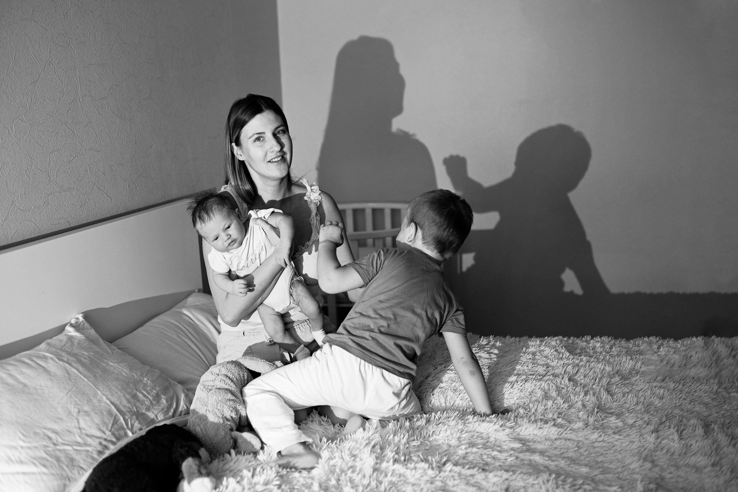 Домашняя съемка для Юли, Максима и маленького Даниила. Детский и семейный фотограф в Москве Ульяна Федорова