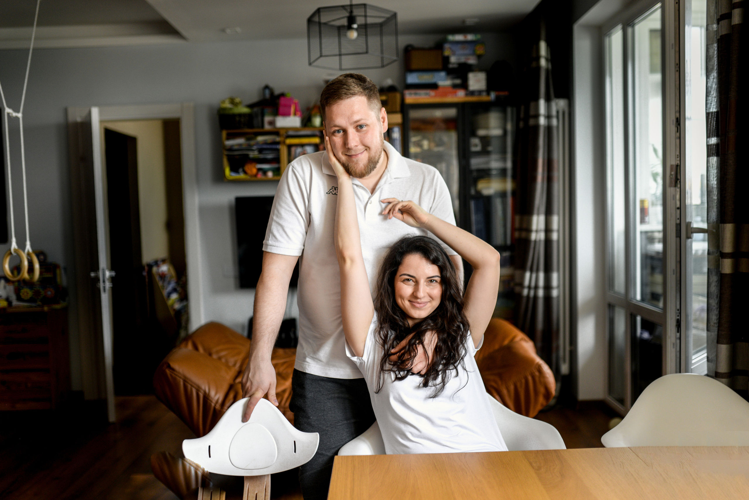 Домашняя съемка для Кати, Саши и Евы. Детский и семейный фотограф в Москве Ульяна Федорова