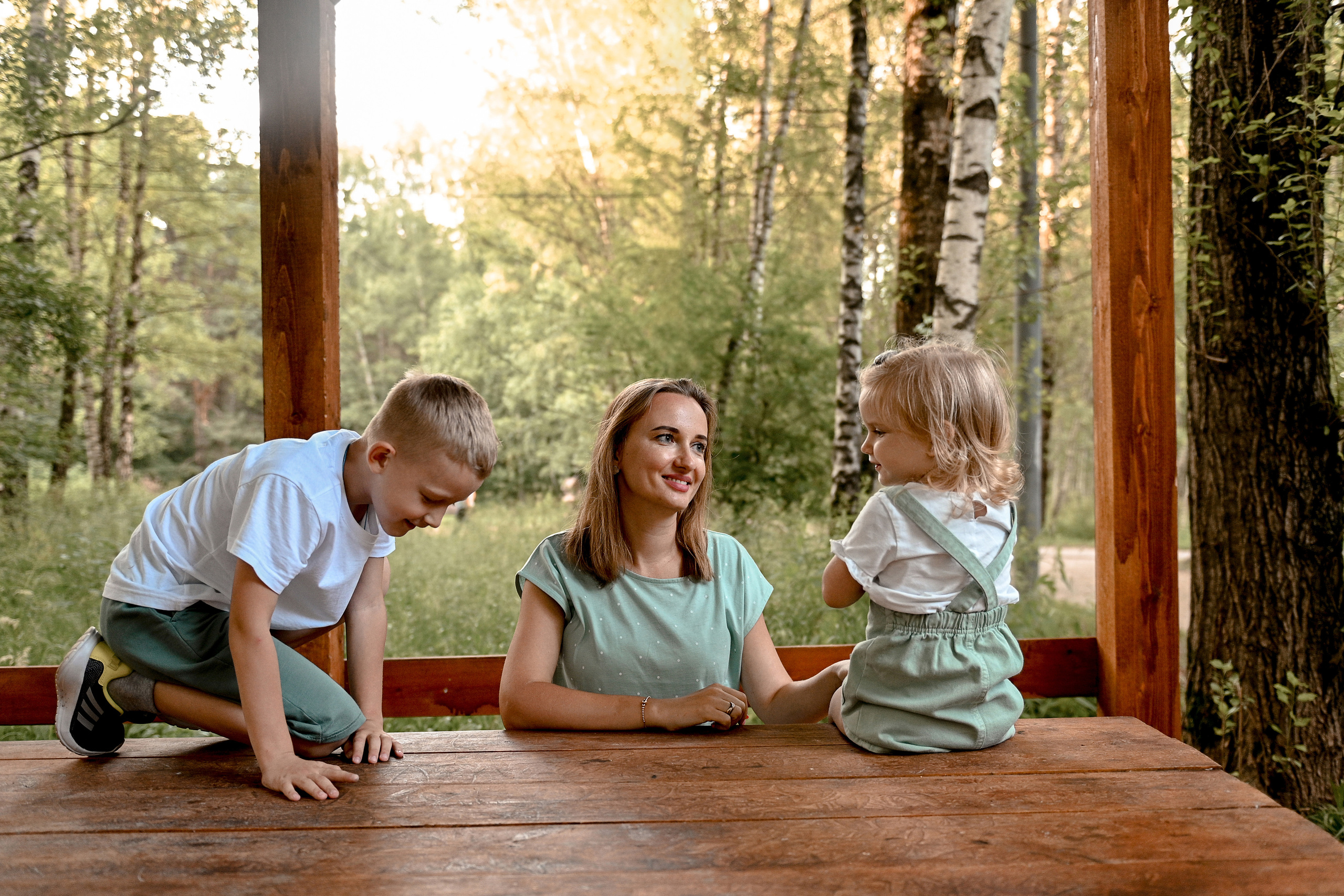 Прогулка в парке для Елены, Алёнки, Андрея и папы Василия. Детский и семейный фотограф в Москве Ульяна Федорова