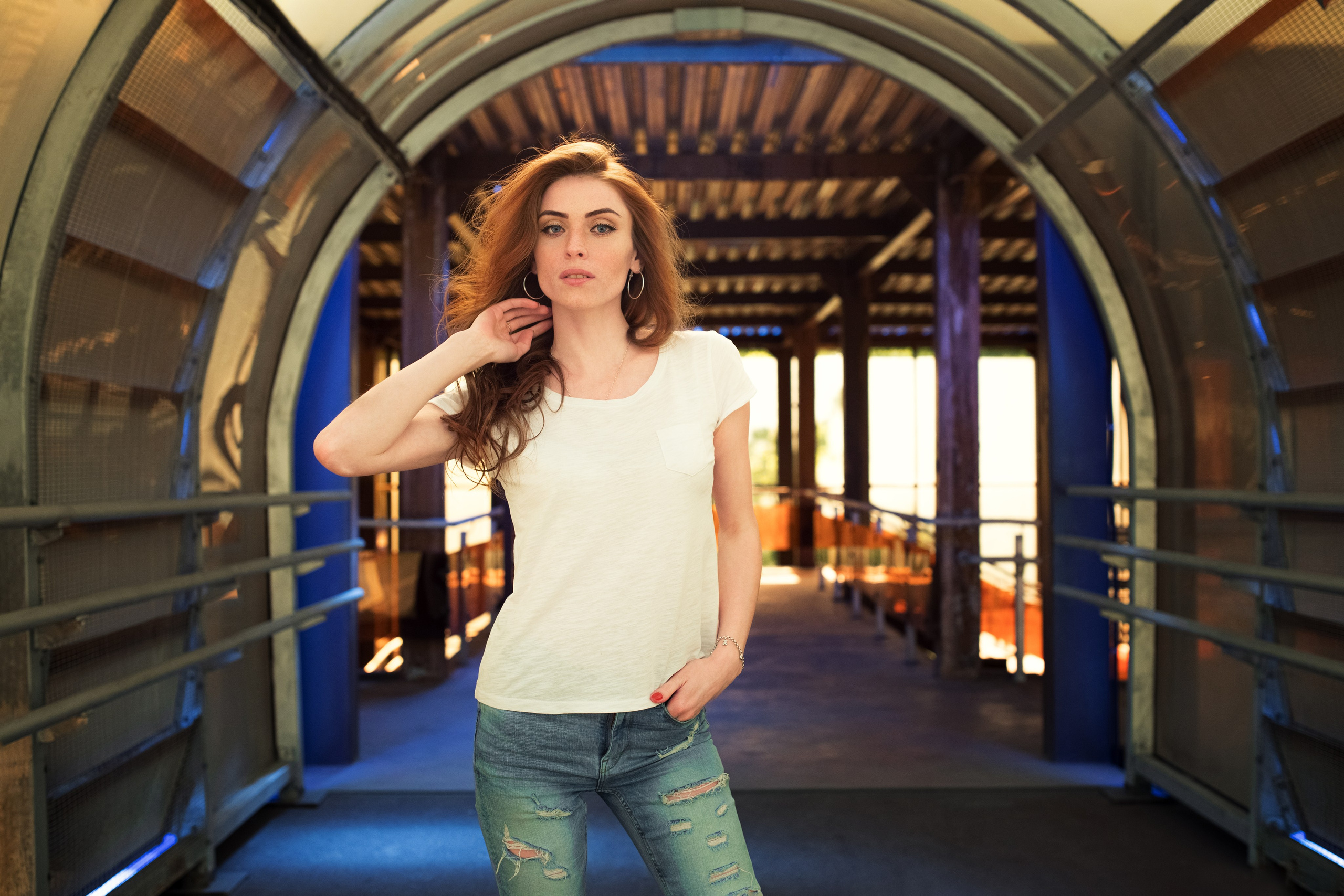 Съемка на берегу реки в поселке Рыбачий с Надеждой для «себя»